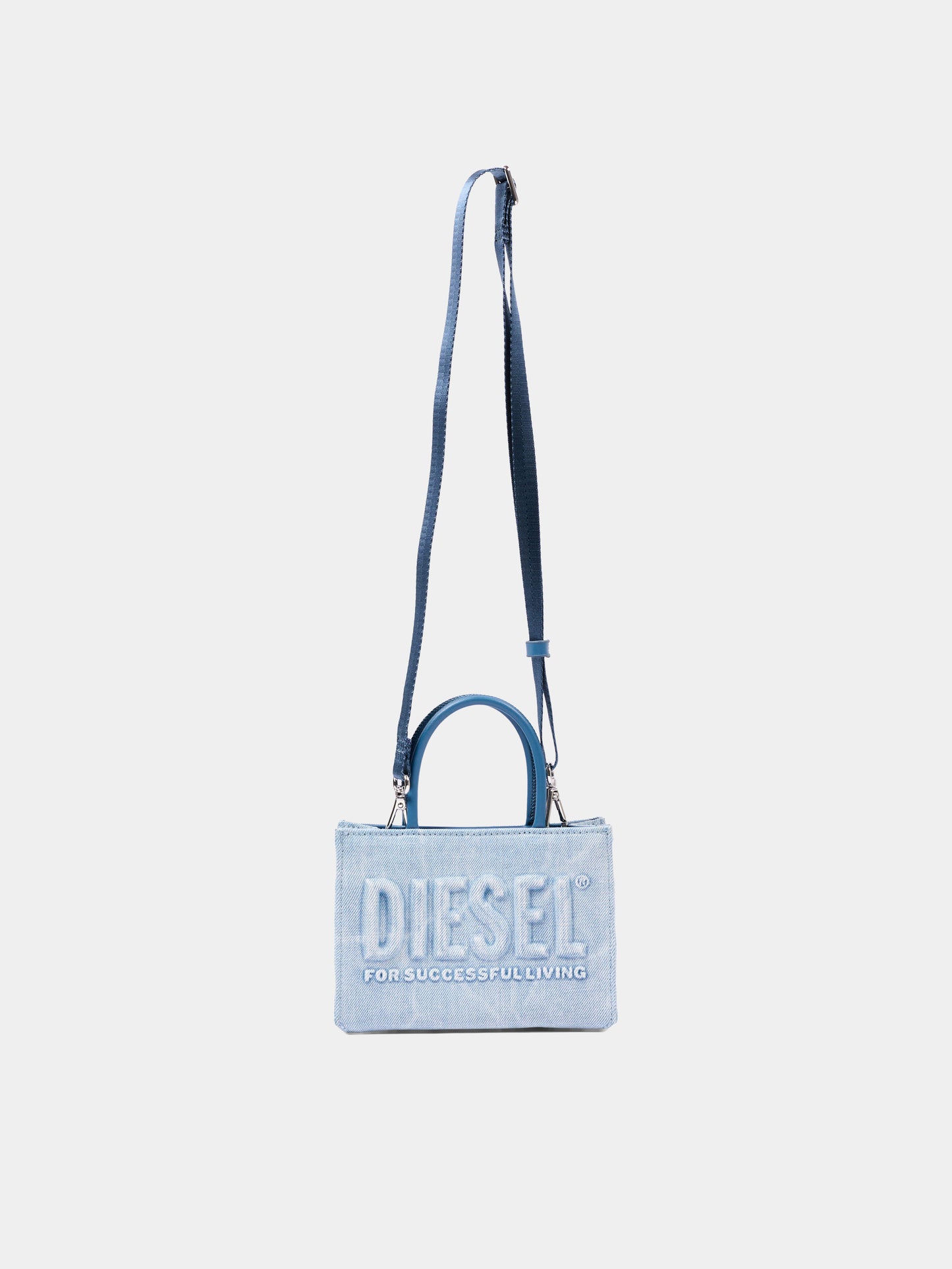 Borsa denim per bambina con logo,Diesel,J02529 P1730 H8457