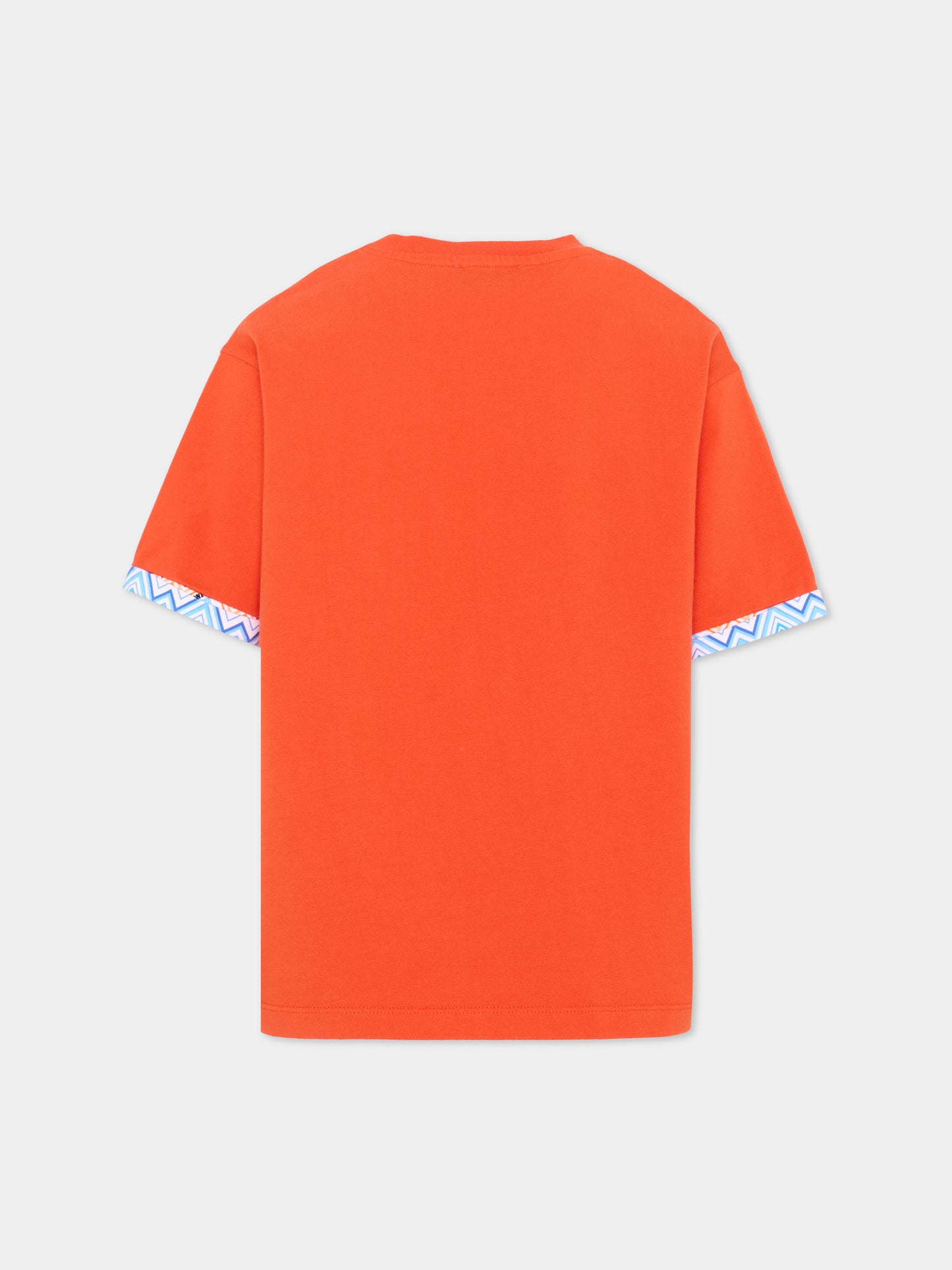T-shirt rossa per bambino con logo,Missoni,MY8P11 Z3672 426