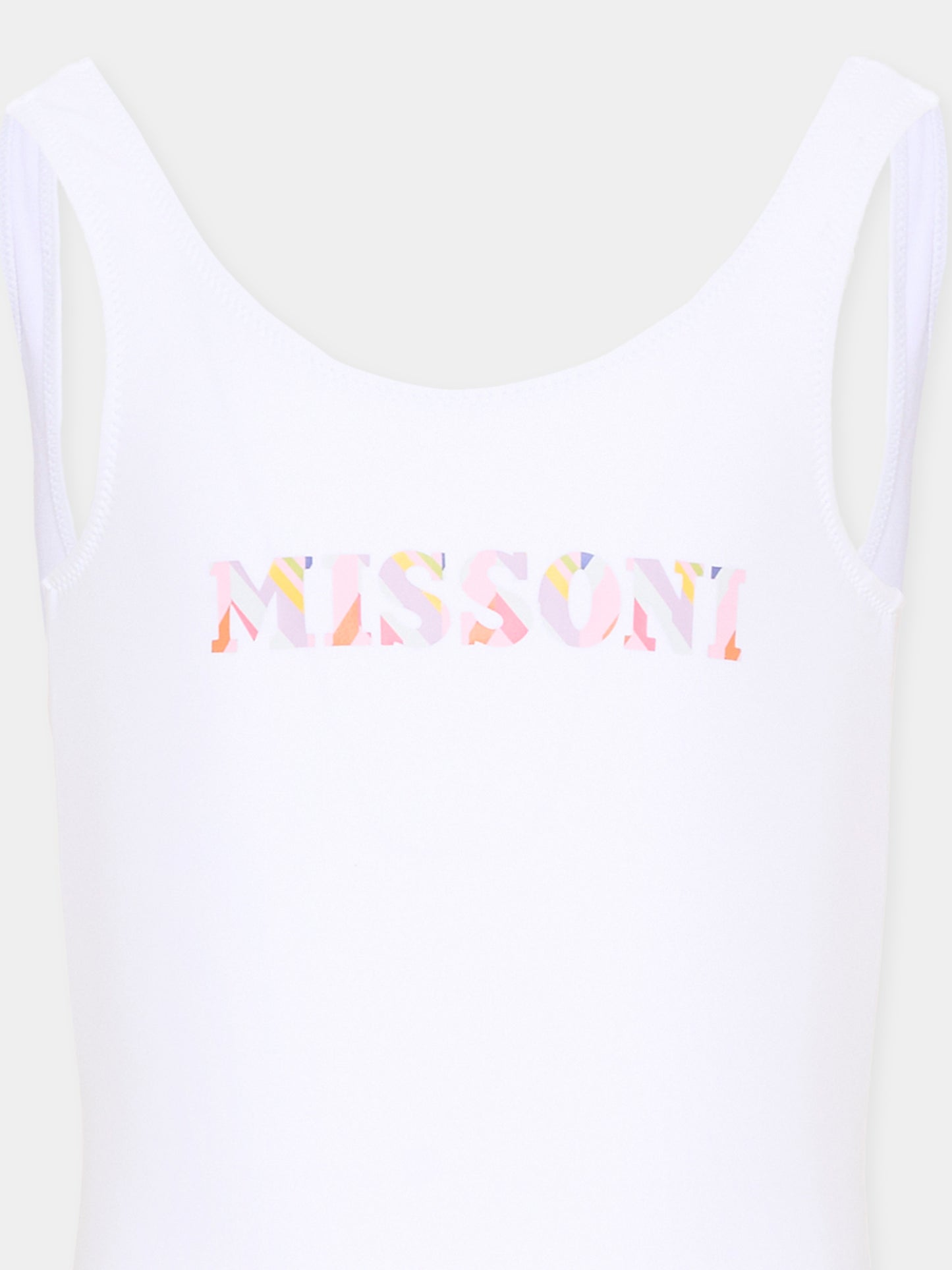 Costume intero bianco per bambina,Missoni,MYCA69 Z0559 100