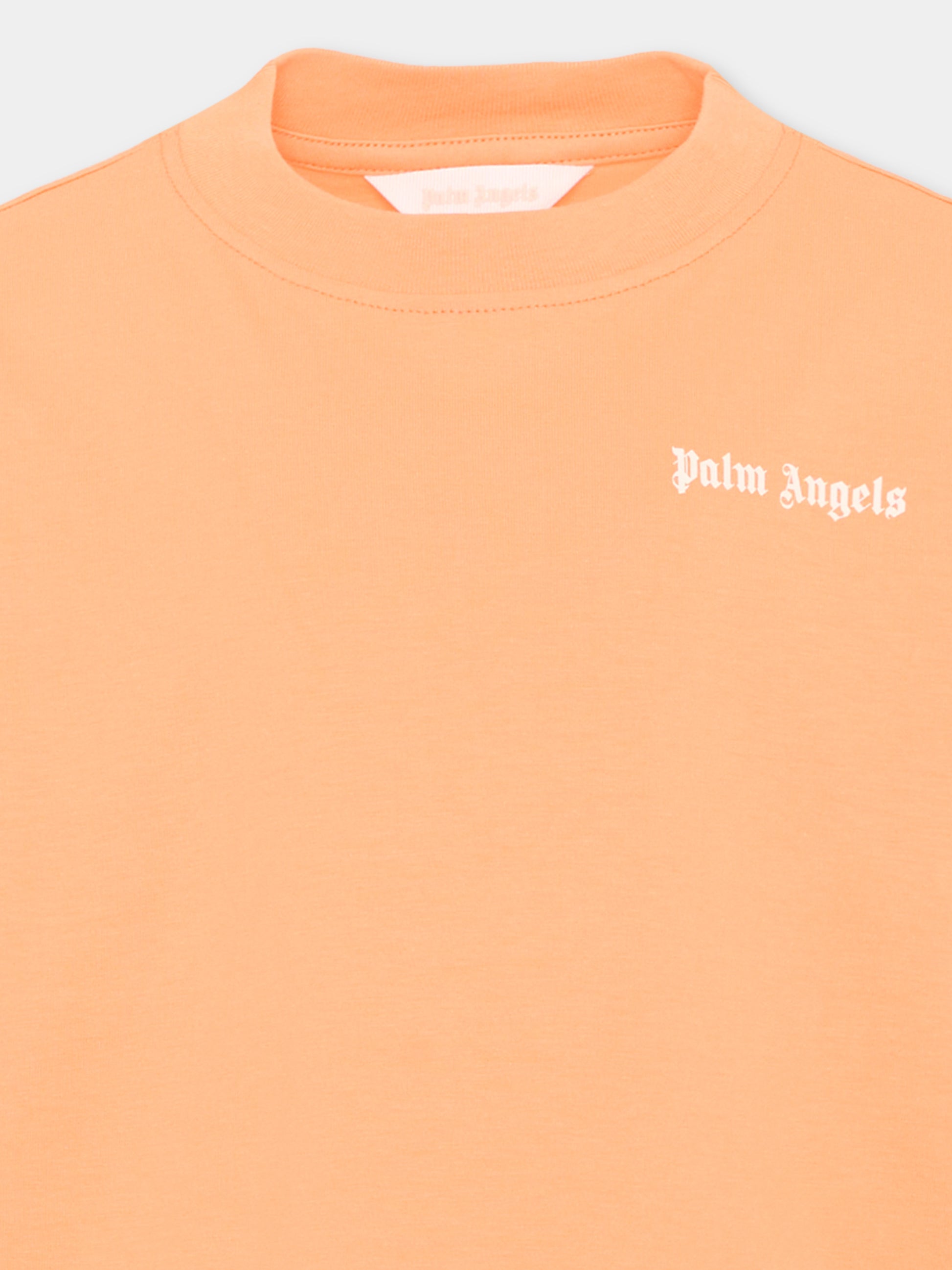 T-Shirt arancione Palm Angels per bambino,Palm Angels,PBAA003S26JER002 030