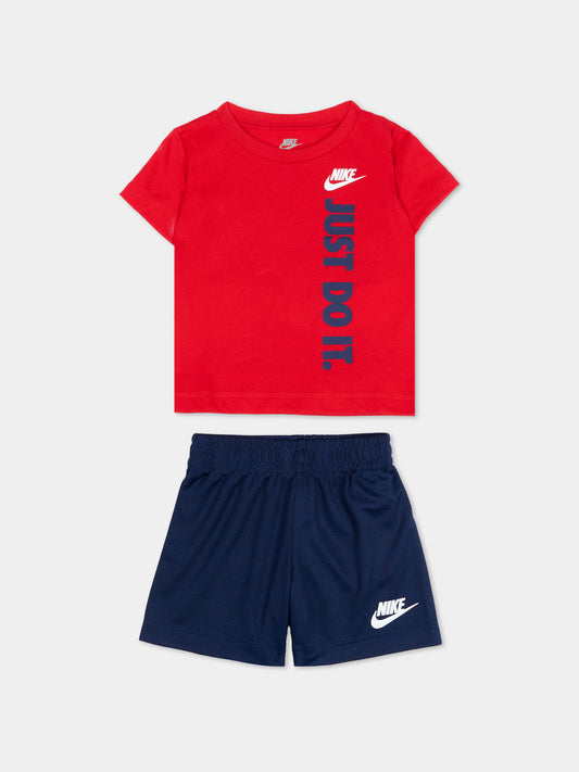 Completo sportivo rosso per neonato,Nike,66L732 U90