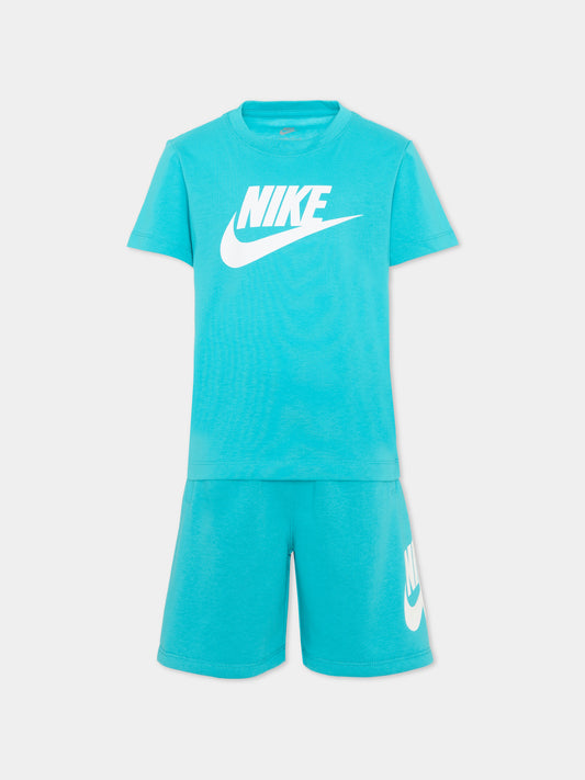 Completo sportivo azzurro per bambino,Nike,86L596 BA2