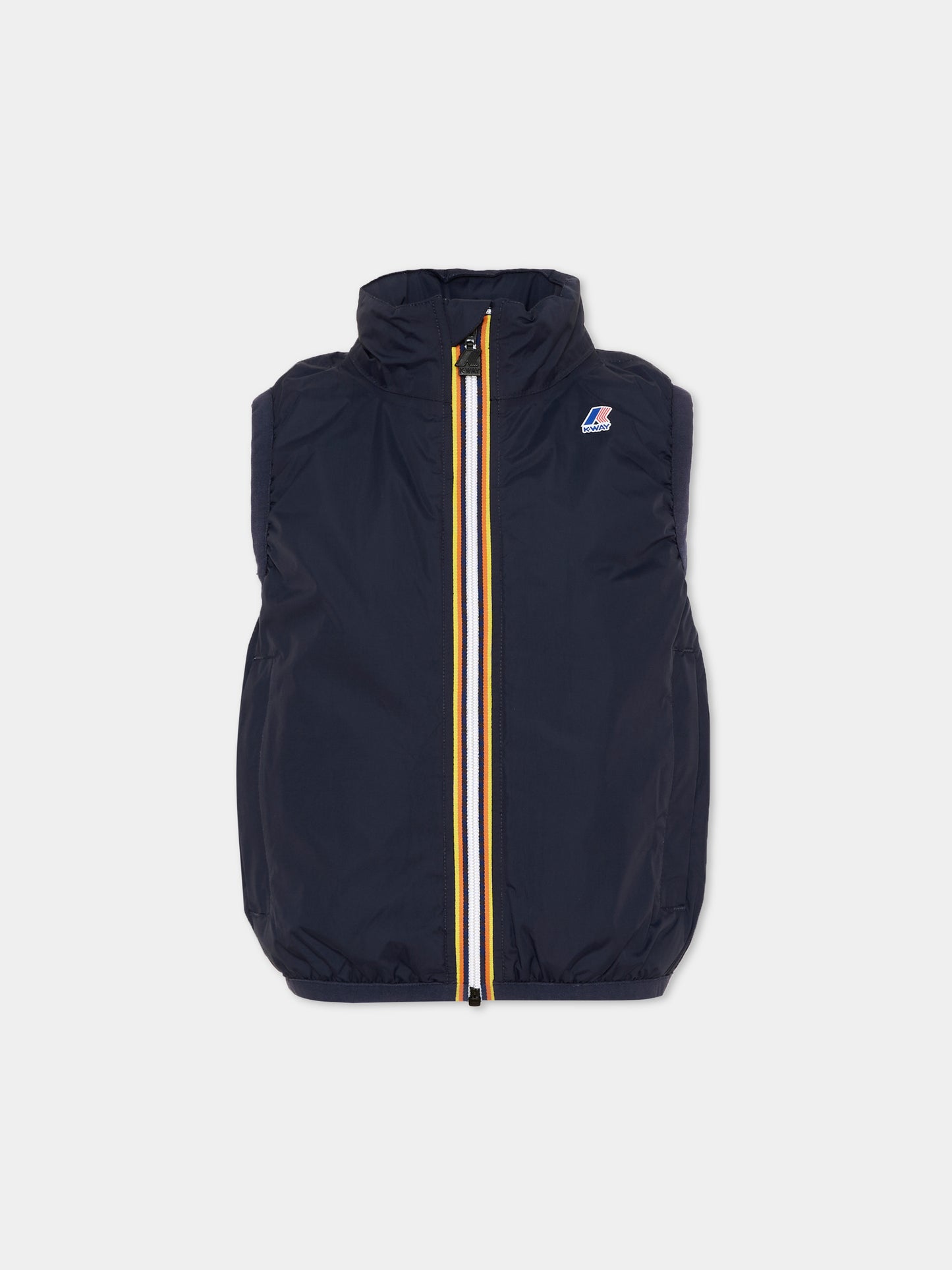 Gilet blu per bambini,K-way,K7141GW K89