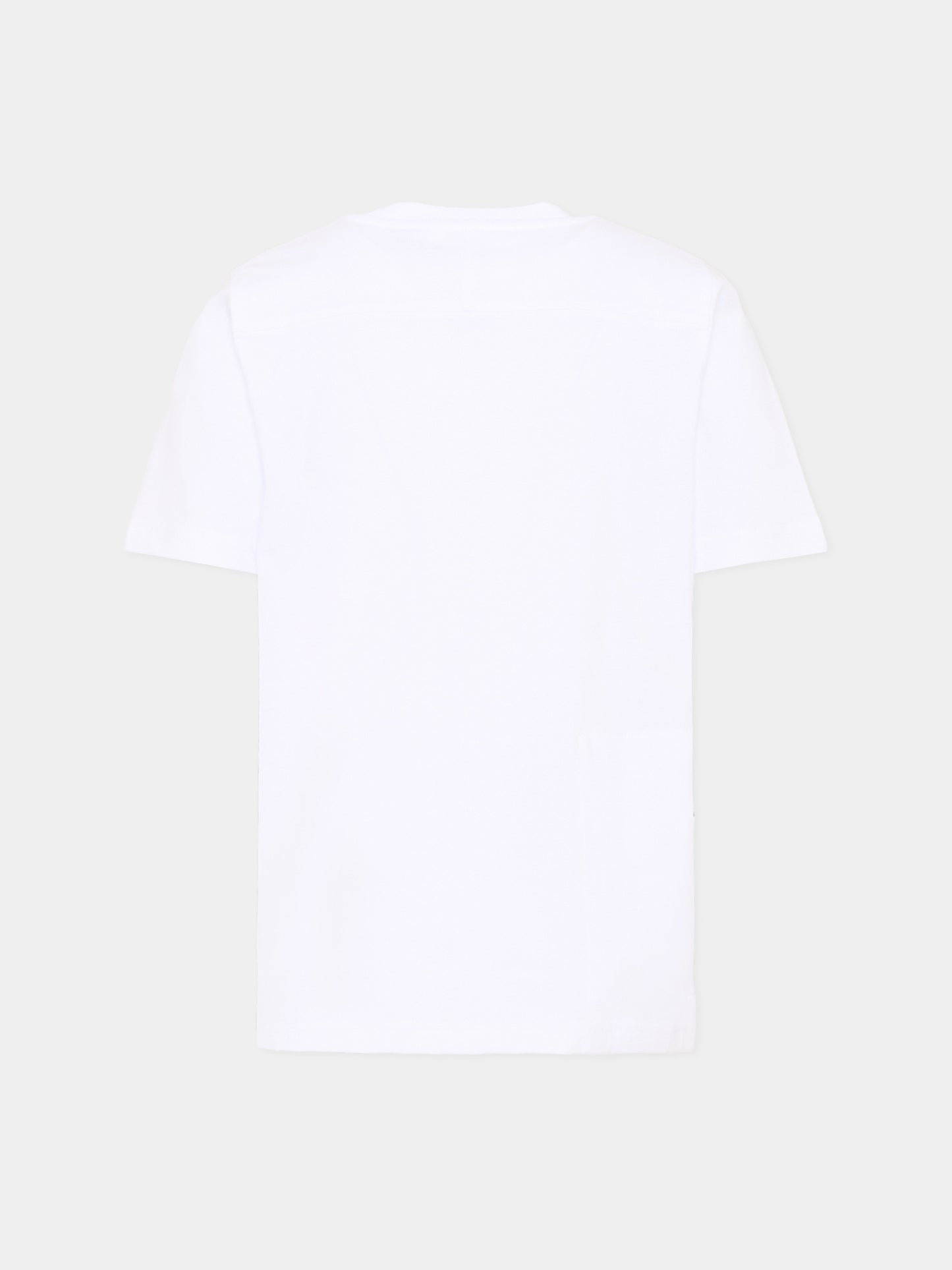 T-shirt bianca per bambini con logo,K-way,K4146DW 001