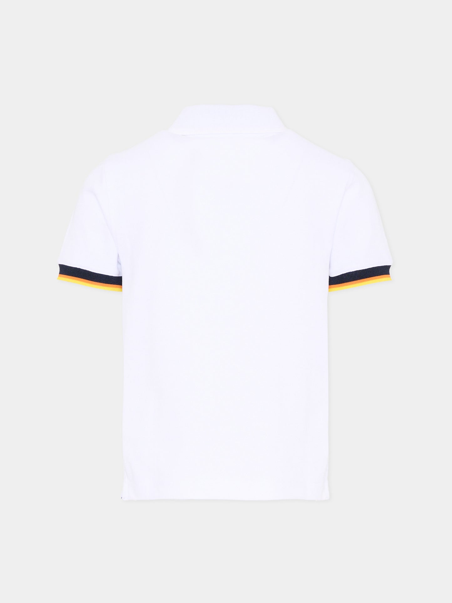 Polo bianca per bambino,K-way,K6126LW 001