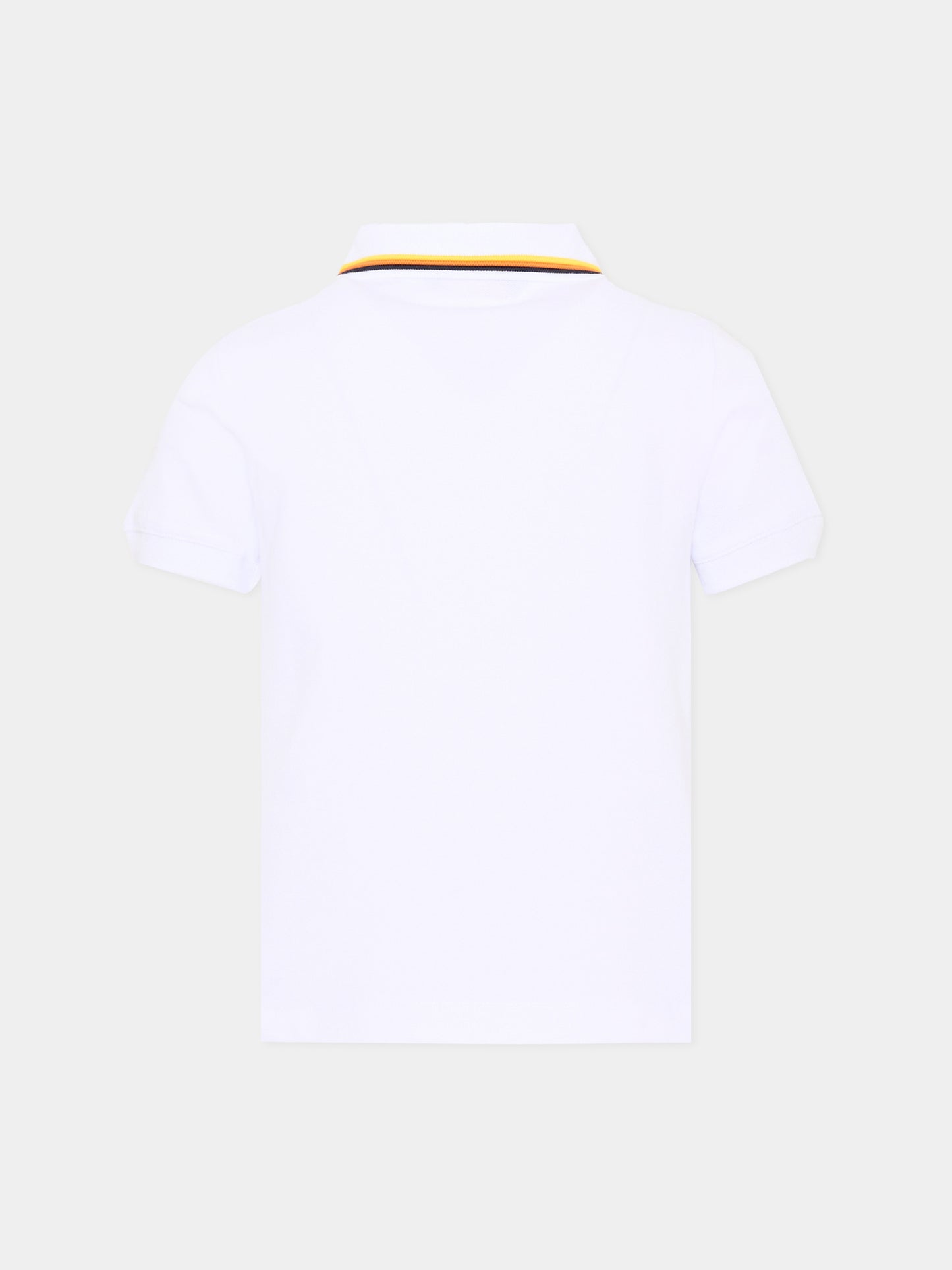 Polo bianca per bambino,K-way,K6126MW 001