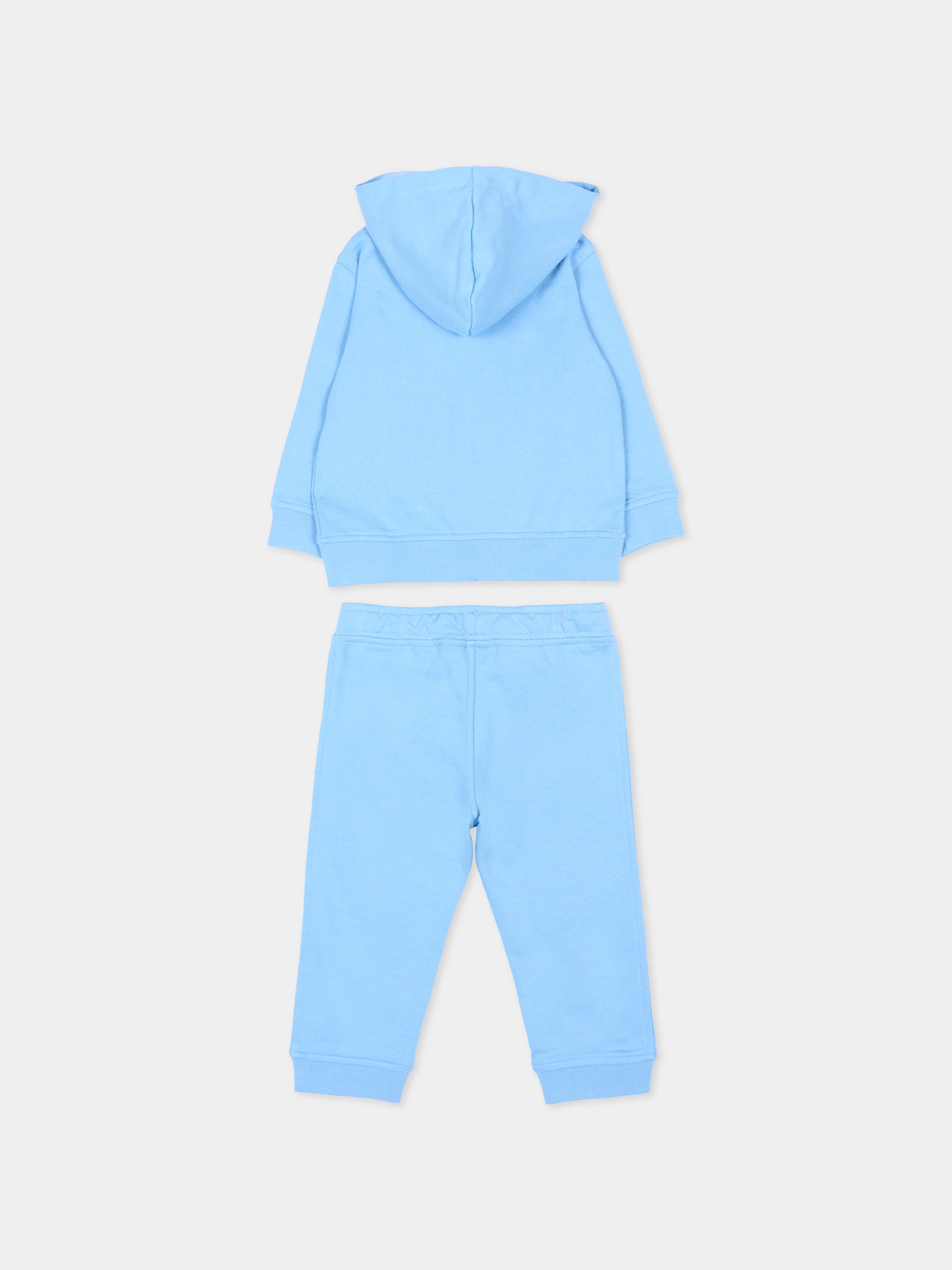 Completo sportivo celeste per neonato,K-way,K4124TW 356