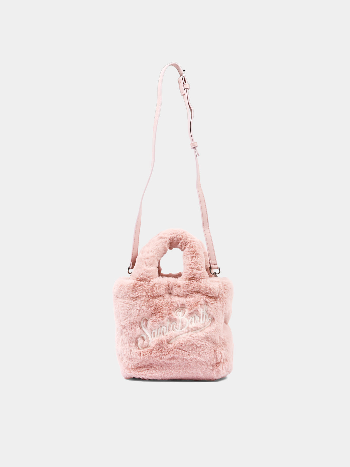 Borsa rosa Vanity Mini Soft Fur per bambina,Mc2 Saint Barth,VAMI021 01975M