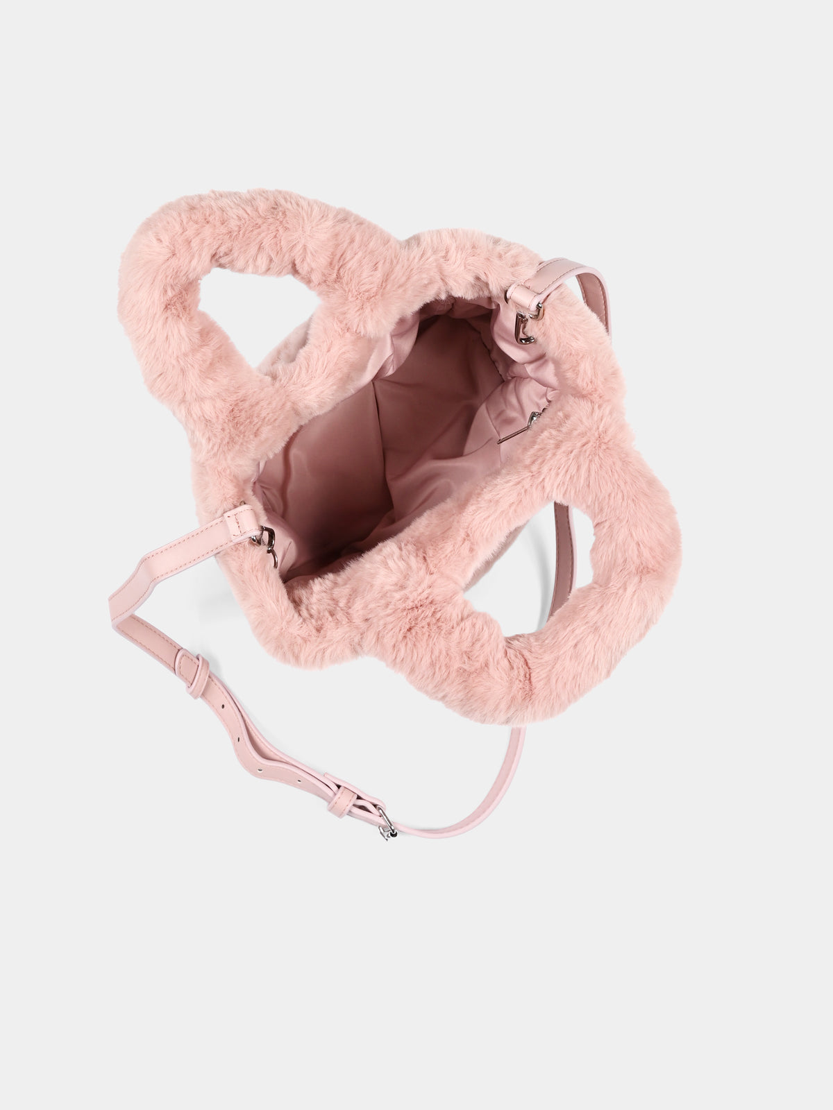Borsa rosa Vanity Mini Soft Fur per bambina,Mc2 Saint Barth,VAMI021 01975M
