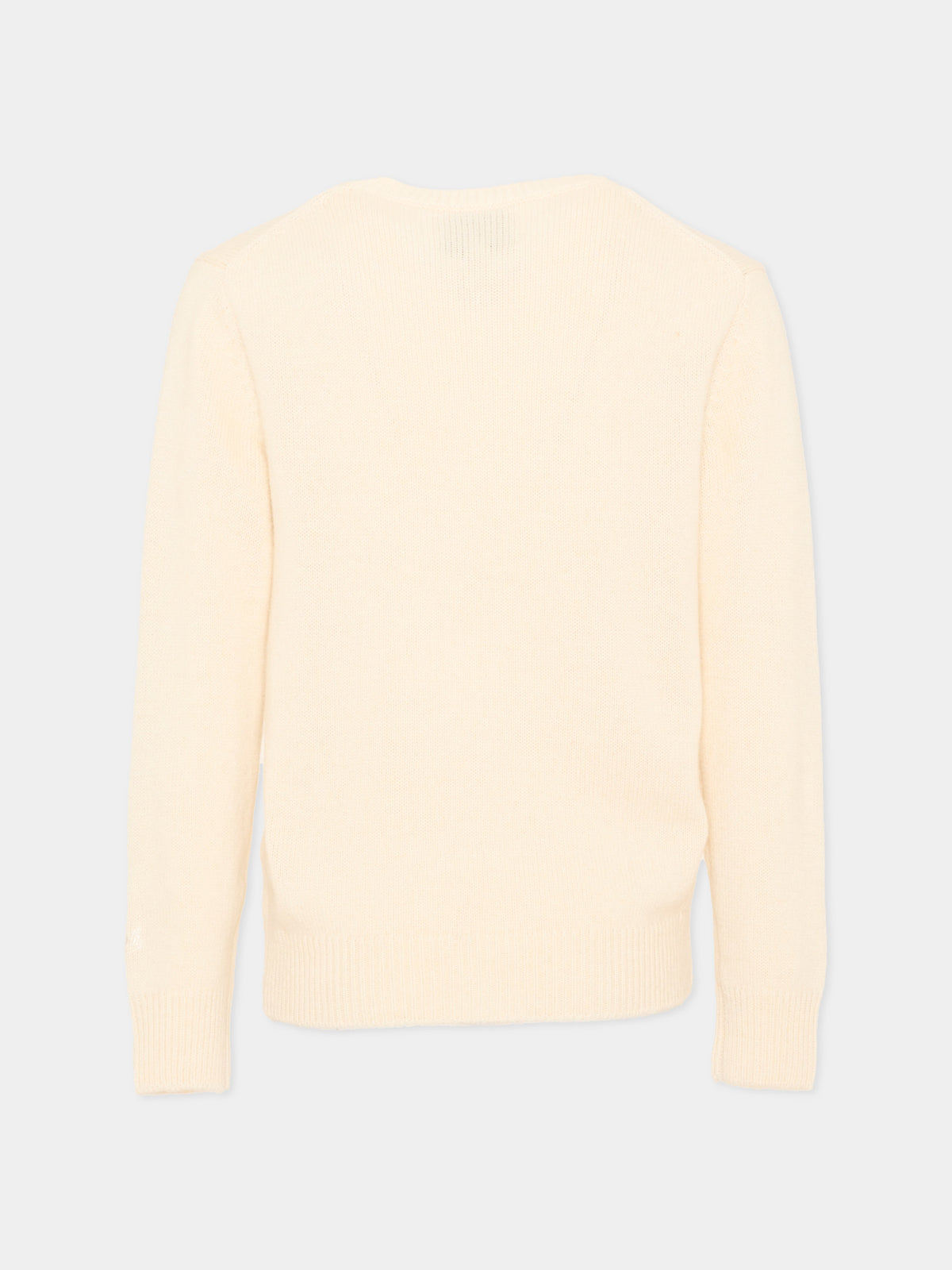 Maglione avorio per bambina con Snoopy,Mc2 Saint Barth,PRC0005 00160M