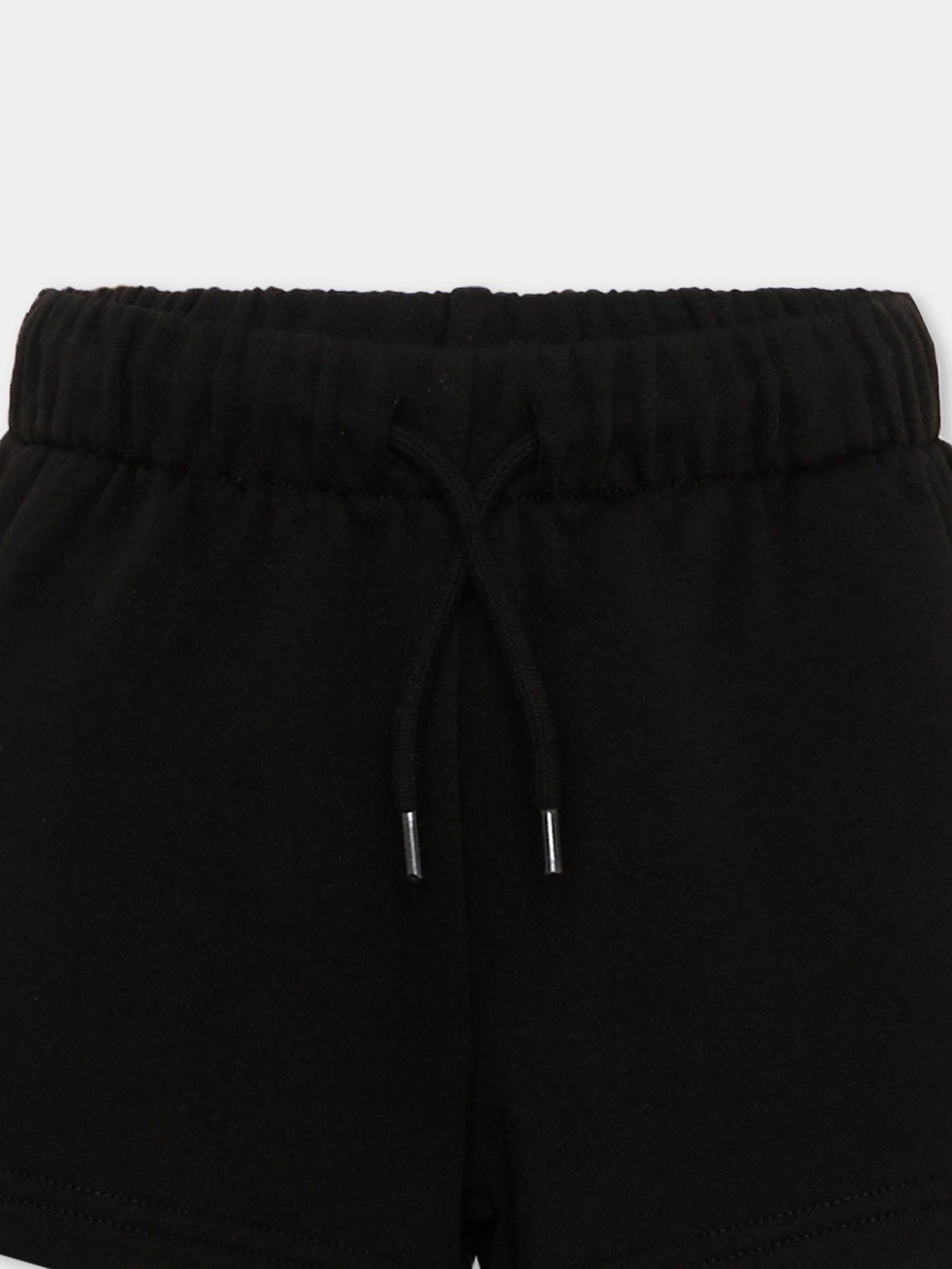 Shorts sportivi neri per bambina,Diesel,J02204 KYAX3 K900