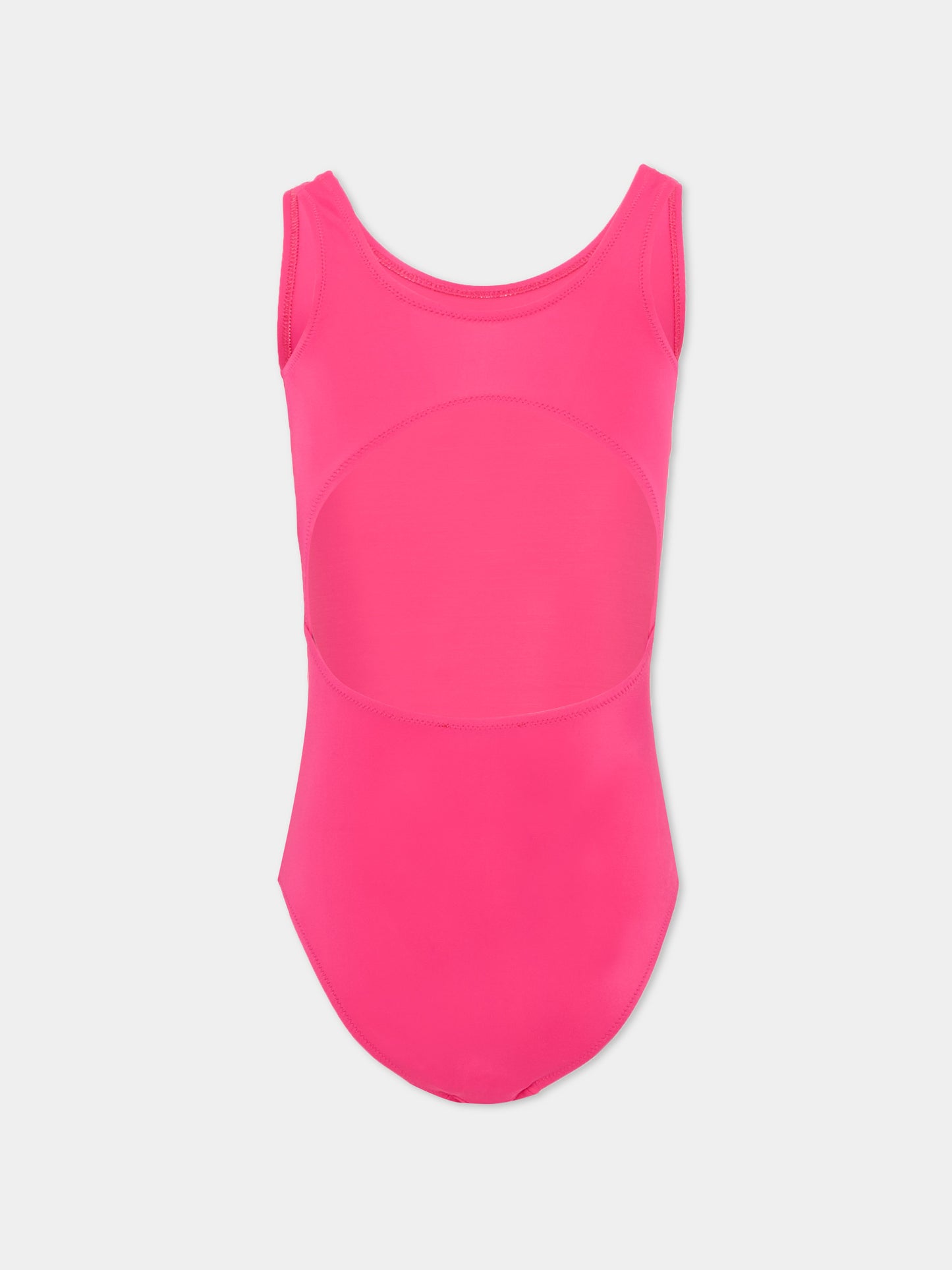 Costume intero fucsia per bambina,Diesel,J02296 KYAG8 K378