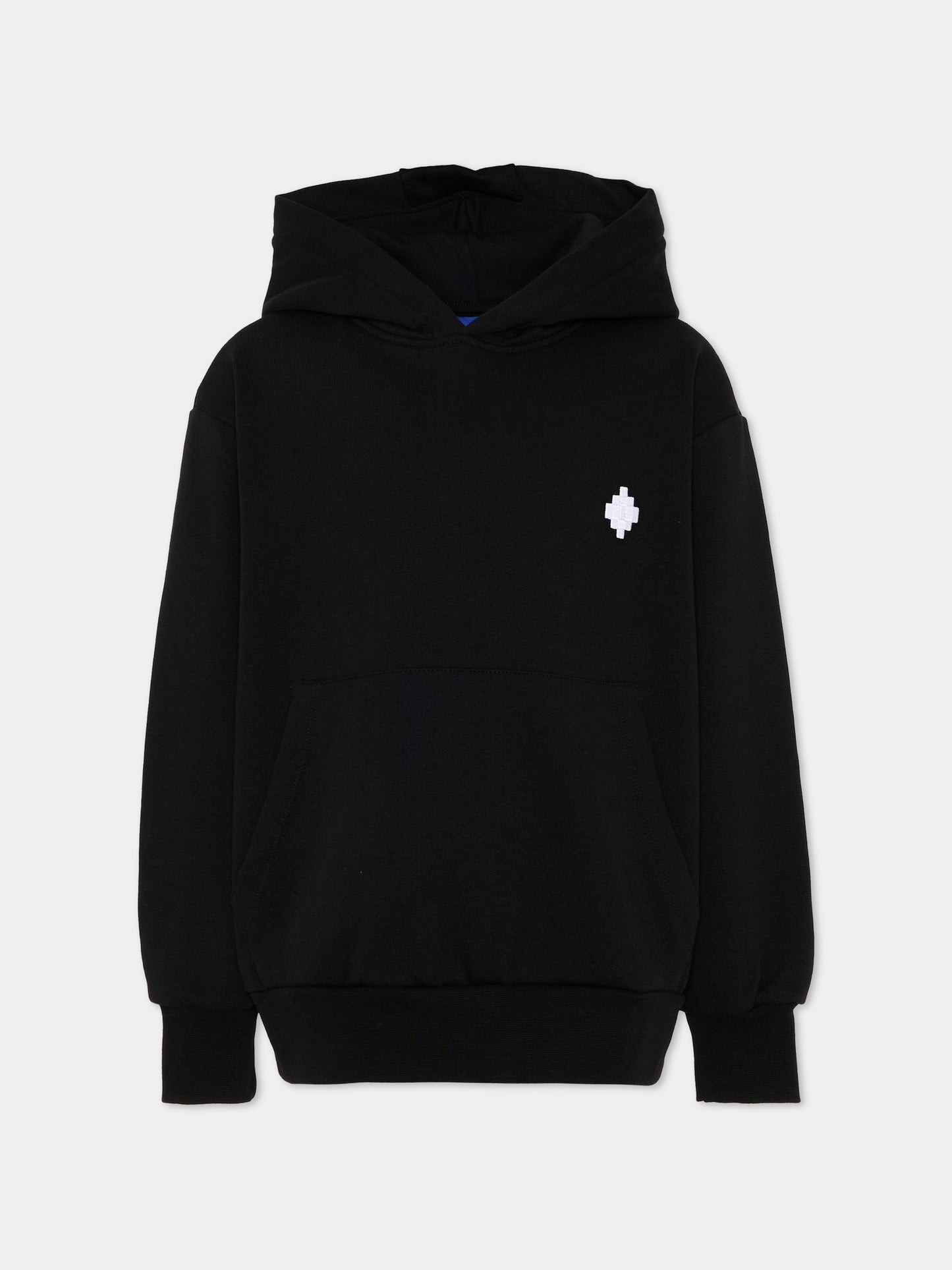 Felpa nera per bambino con logo,County Of Milan Kids,F5CMJBHS002 110