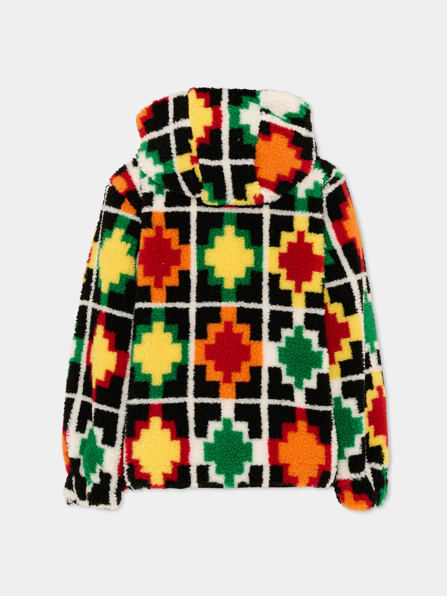 Ecopelliccia multicolor per bambino con logo,County Of Milan Kids,F5CMJBJK048 140