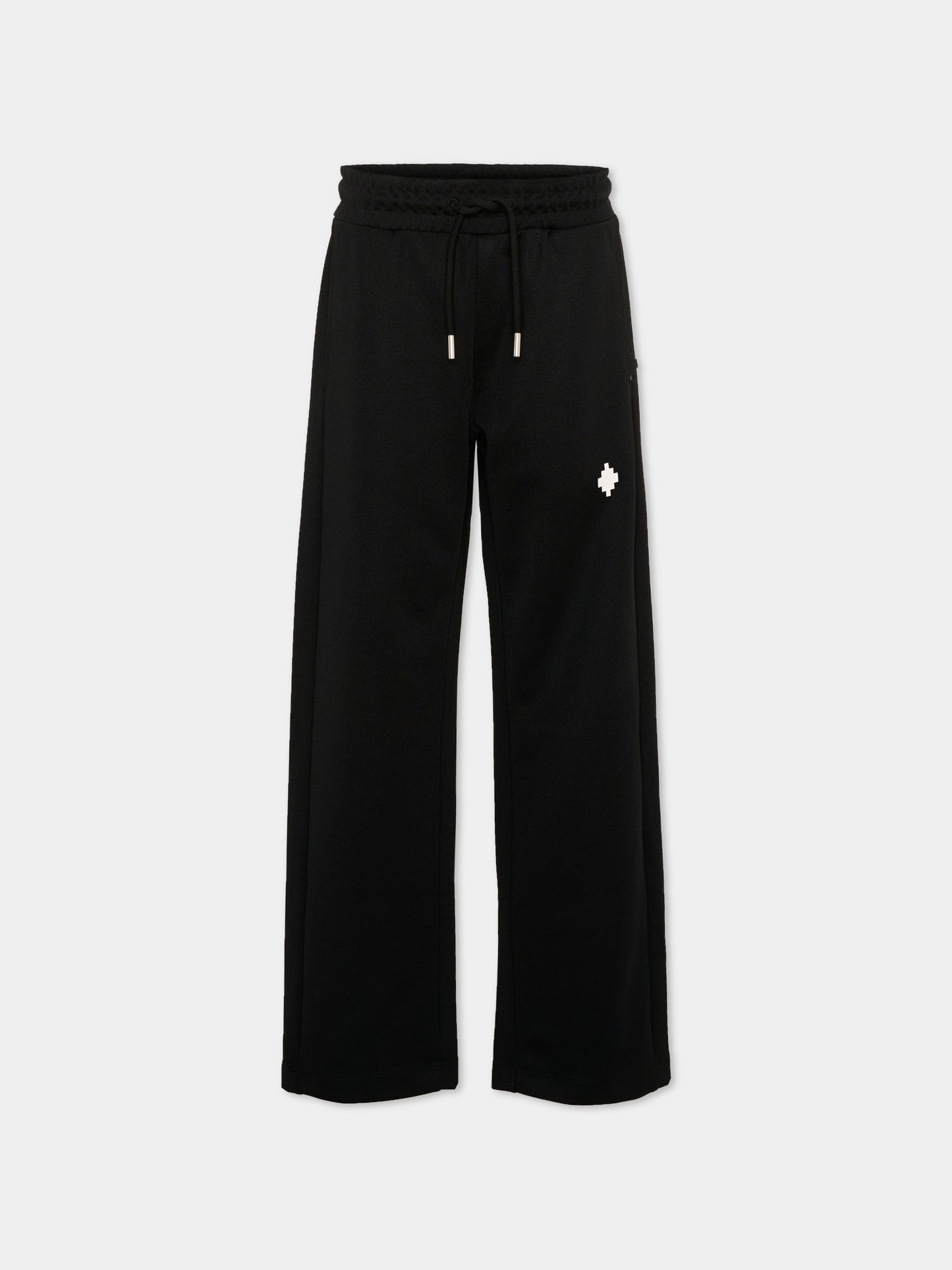 Pantaloni sportivi nero per bambino con logo,County Of Milan Kids,F5CMJBPA082 110