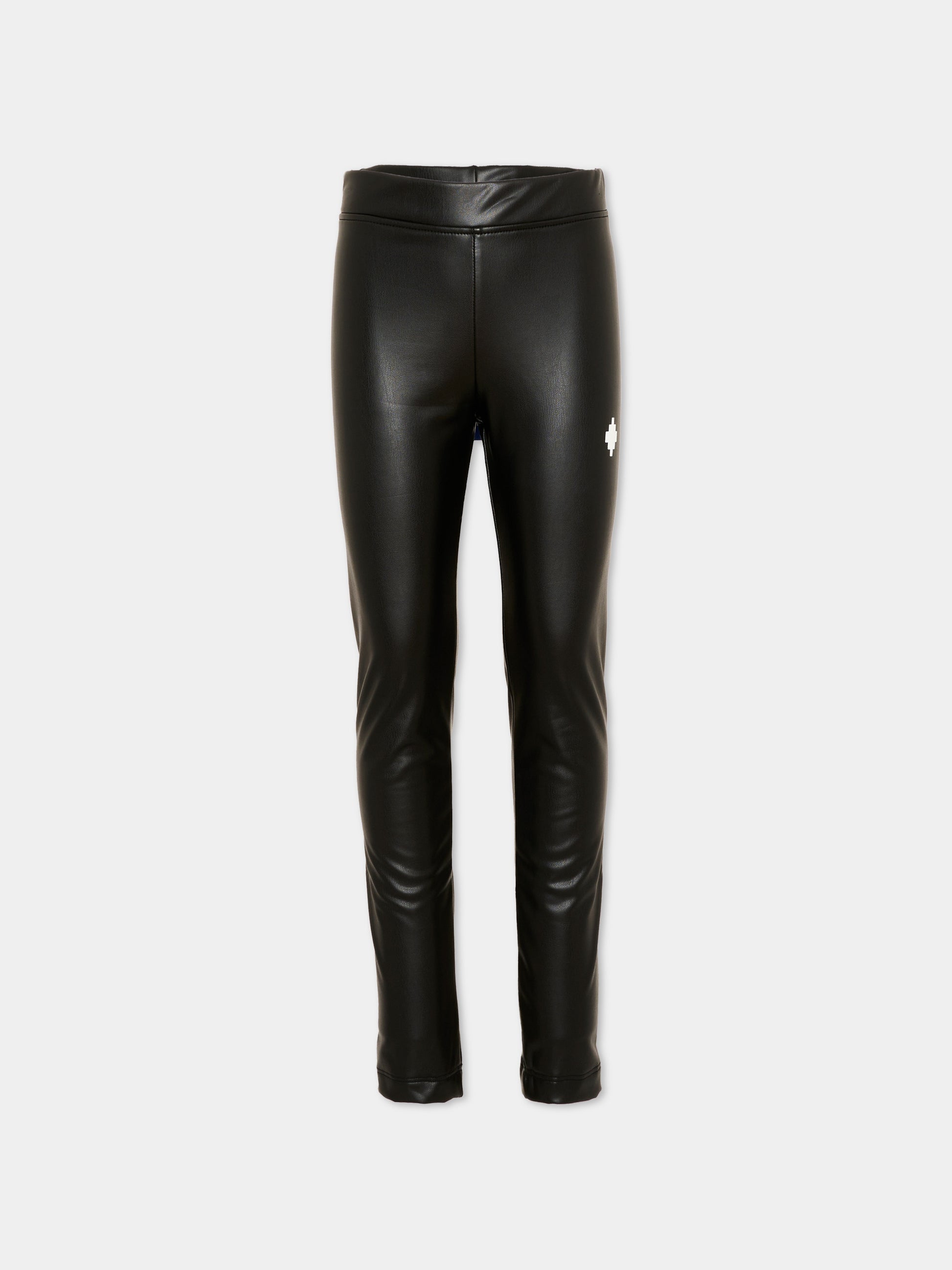 Leggings nero per bambina con logo,County Of Milan Kids,F5CMJGSW026 110