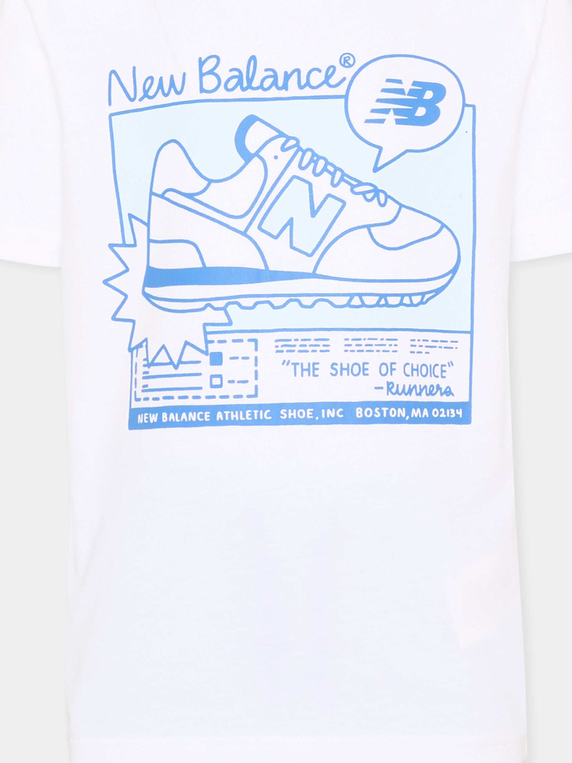 Completo sportivo azzurro per bambino con logo,New Balance,YS61L3XB BWE