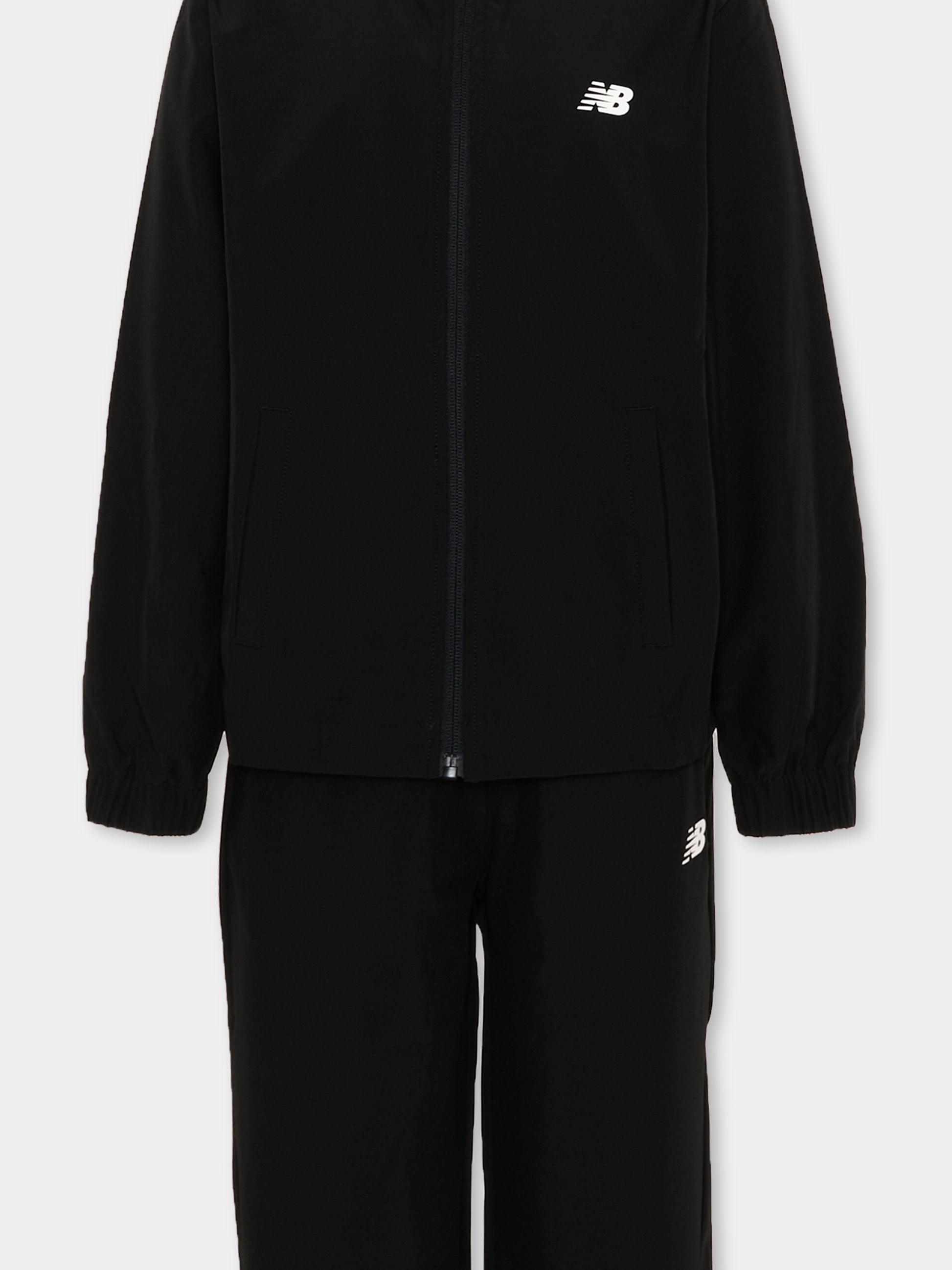Completo sportivo nero per bambini con logo,New Balance,YS61J2QC BK