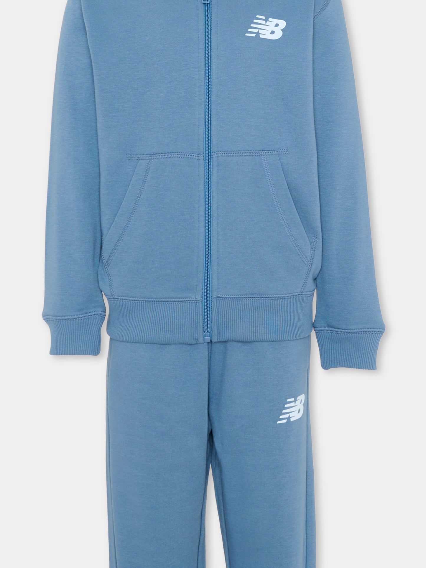 Completo sportivo azzurro per bambino con logo,New Balance,YS61T3CJ HEB
