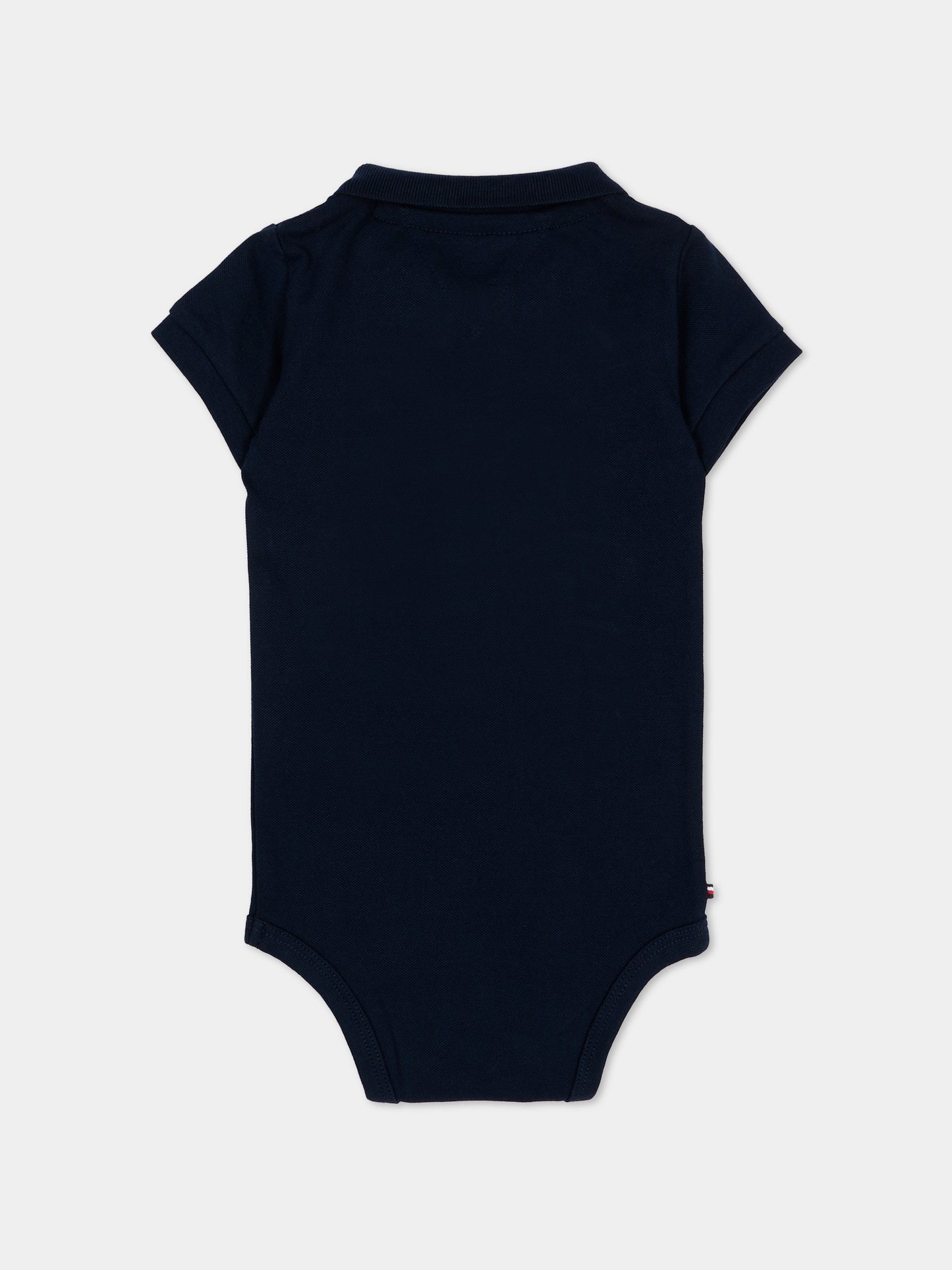 Body blu per neonato con logo,Tommy Hilfiger Junior,KN0KN02372 C1G