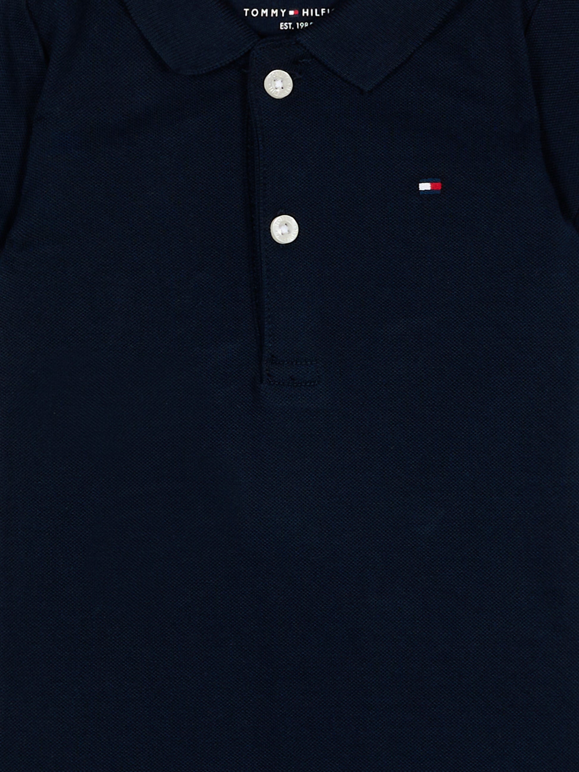 Body blu per neonato con logo,Tommy Hilfiger Junior,KN0KN02372 C1G