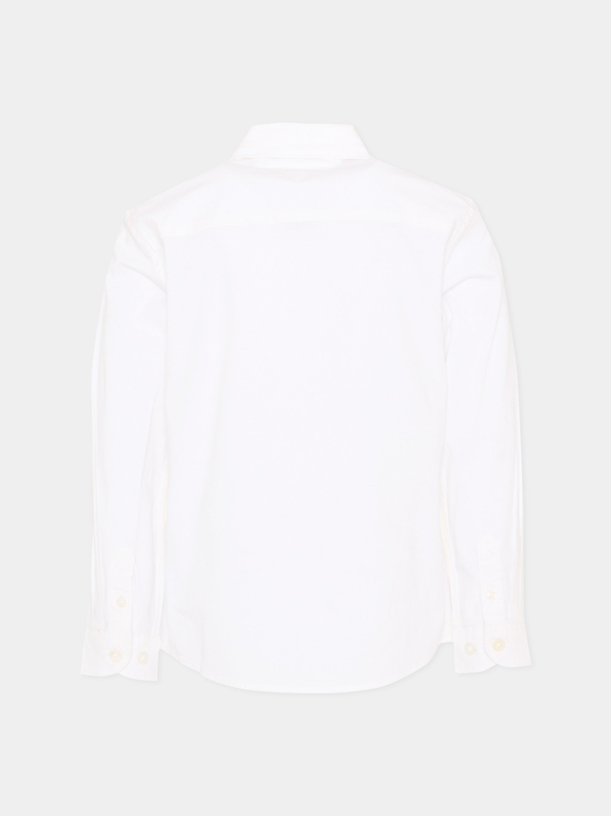 Camicia bianca per bambino con logo,Tommy Hilfiger Junior,KB0KB06965 YBR