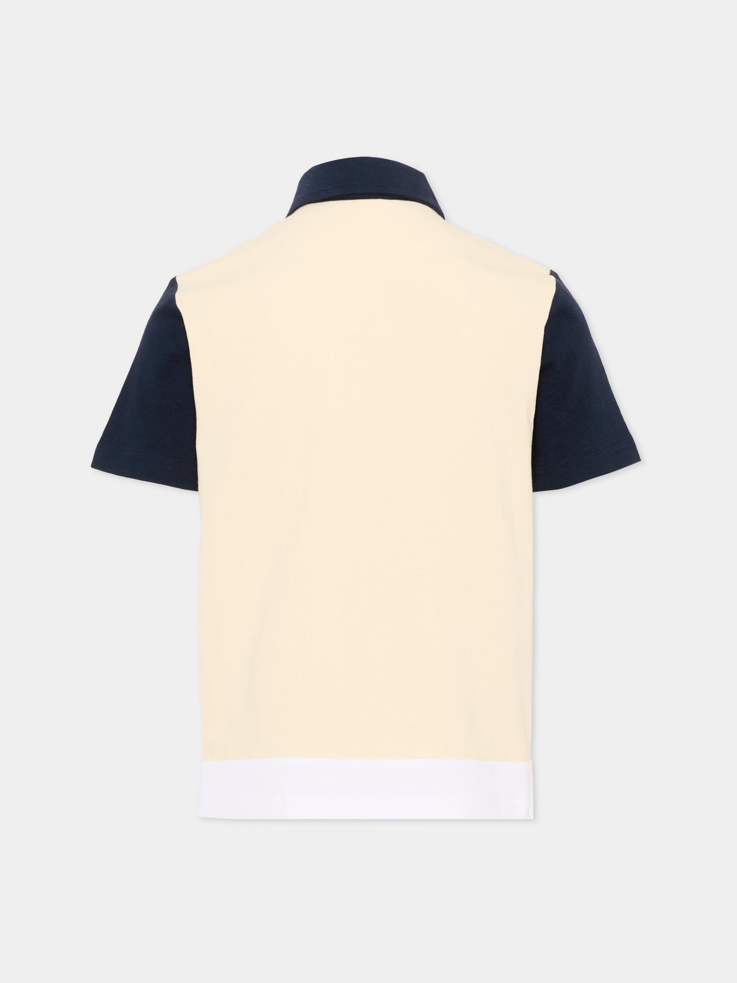 Polo beige per bambino con logo,Boss,J52023 21C