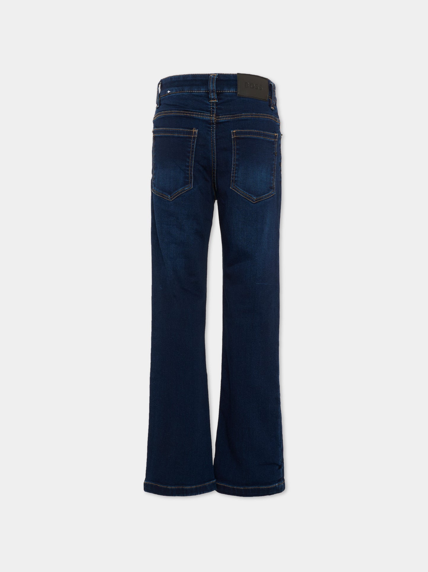 Jeans denim per bambino con logo,Boss,J53556 Z07