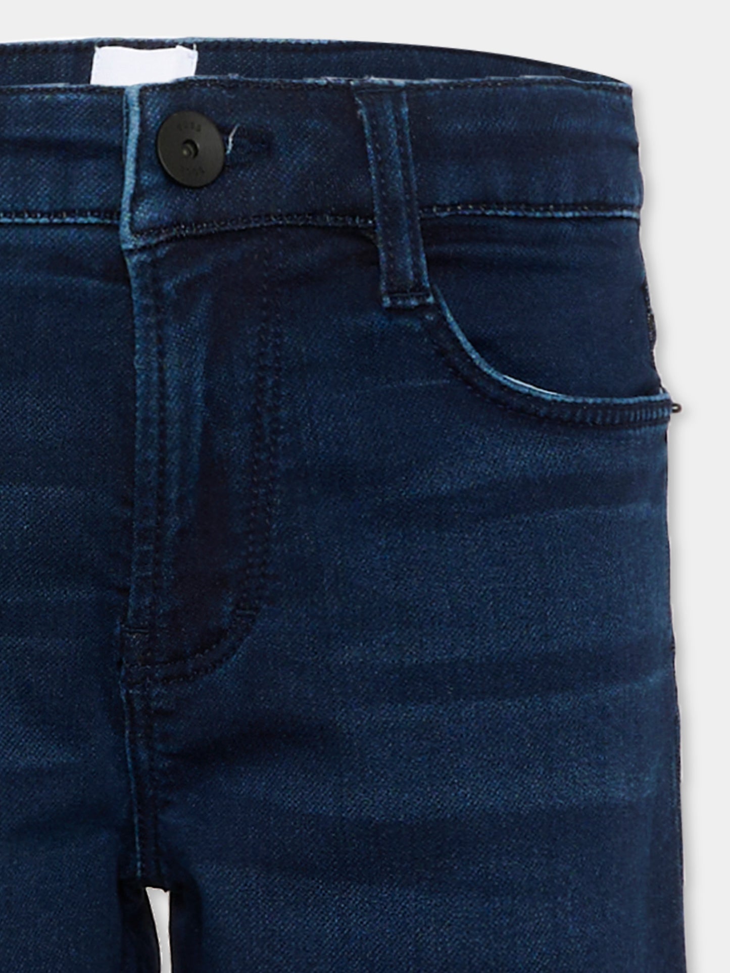 Shorts denim per bambino con patch,Boss,J53557 Z07
