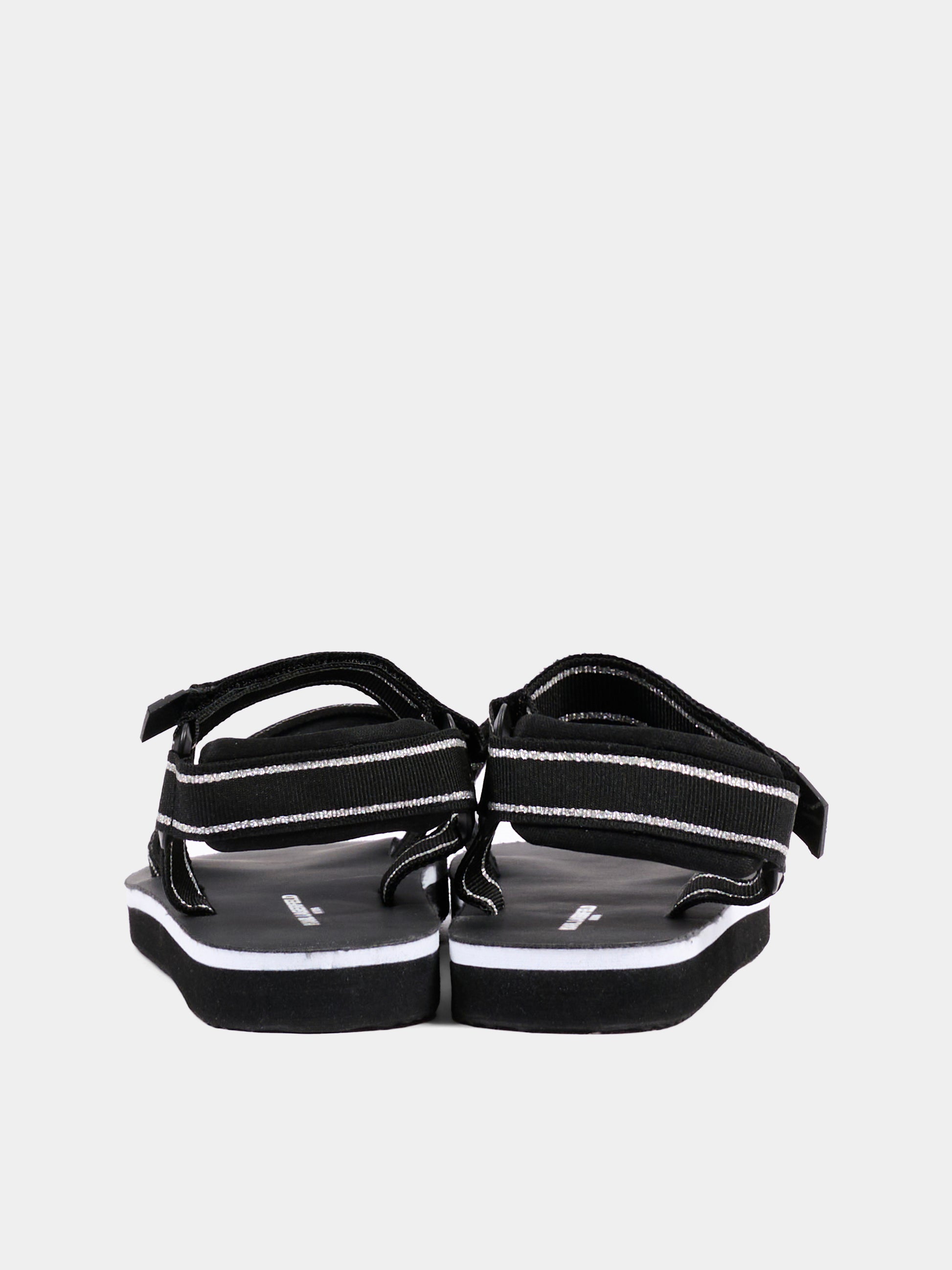 Sandali neri per bambina con logo,Karl Lagerfeld Kids,Z30374 09B