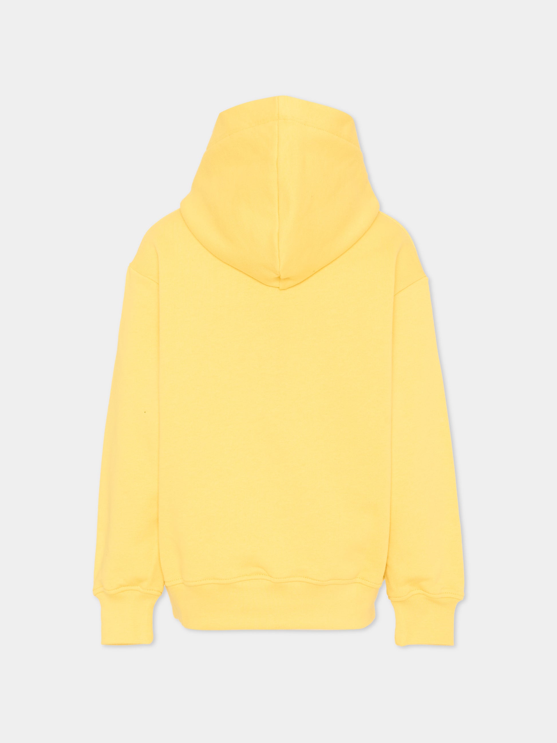 Felpa gialla per bambino con logo,Msgm Kids,S6MSJBHS258 020
