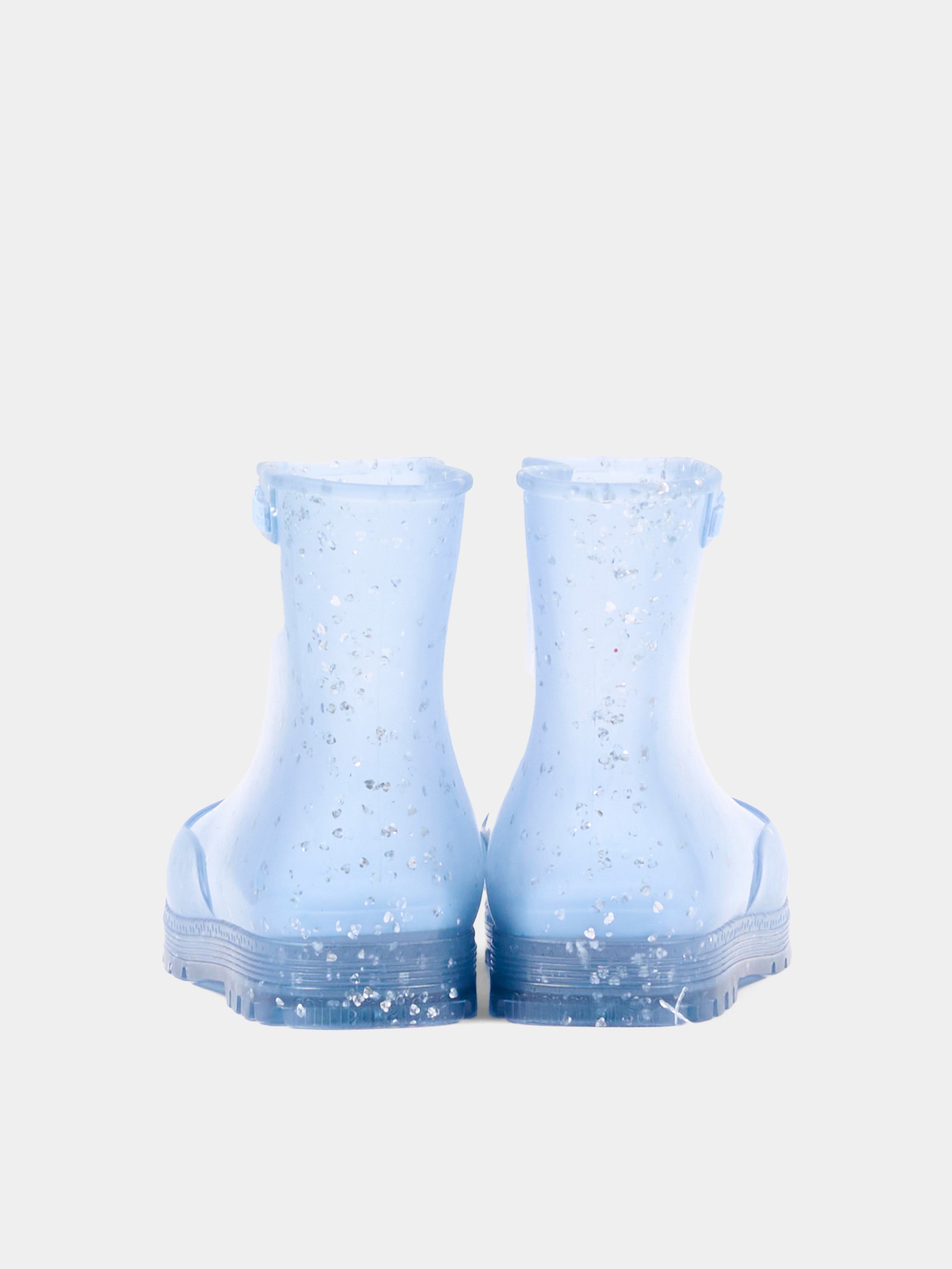 Stivali da pioggia azzurri per bambina con glitter,Mini Melissa,38072 BW130 06411