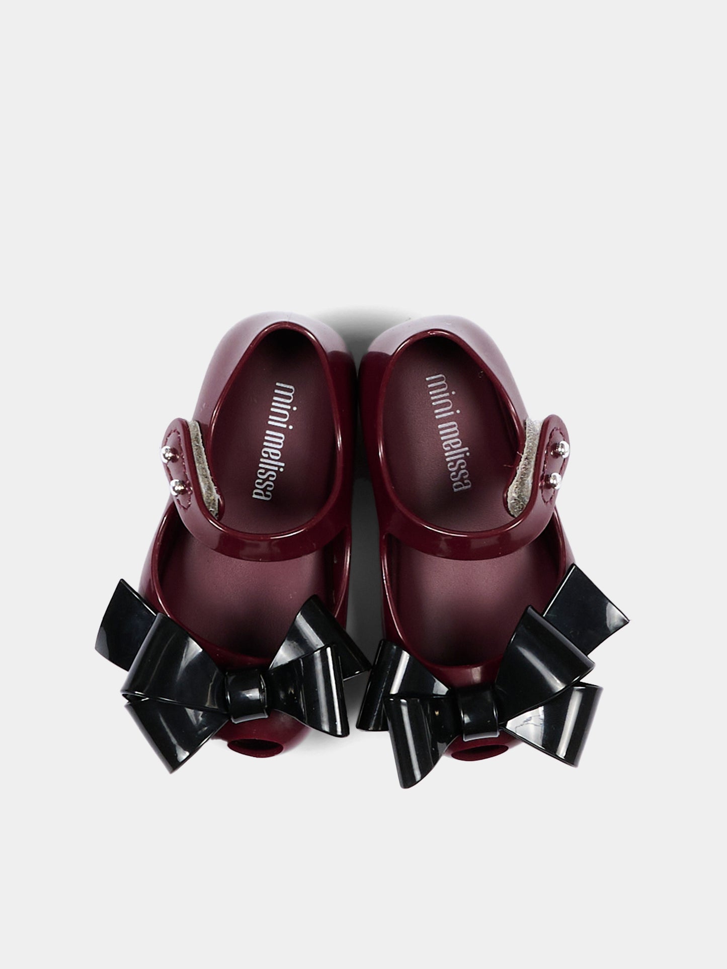 Ballerine bordeaux per bambina con fiocco,Mini Melissa,36201 BX430 06411
