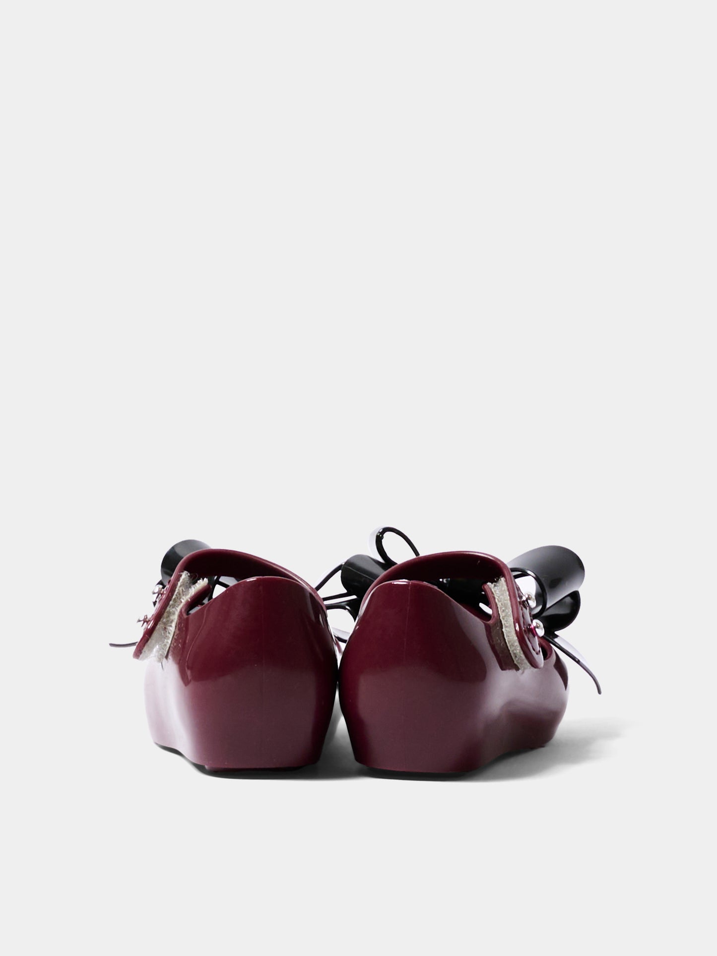 Ballerine bordeaux per bambina con fiocco,Mini Melissa,36201 BX430 06411