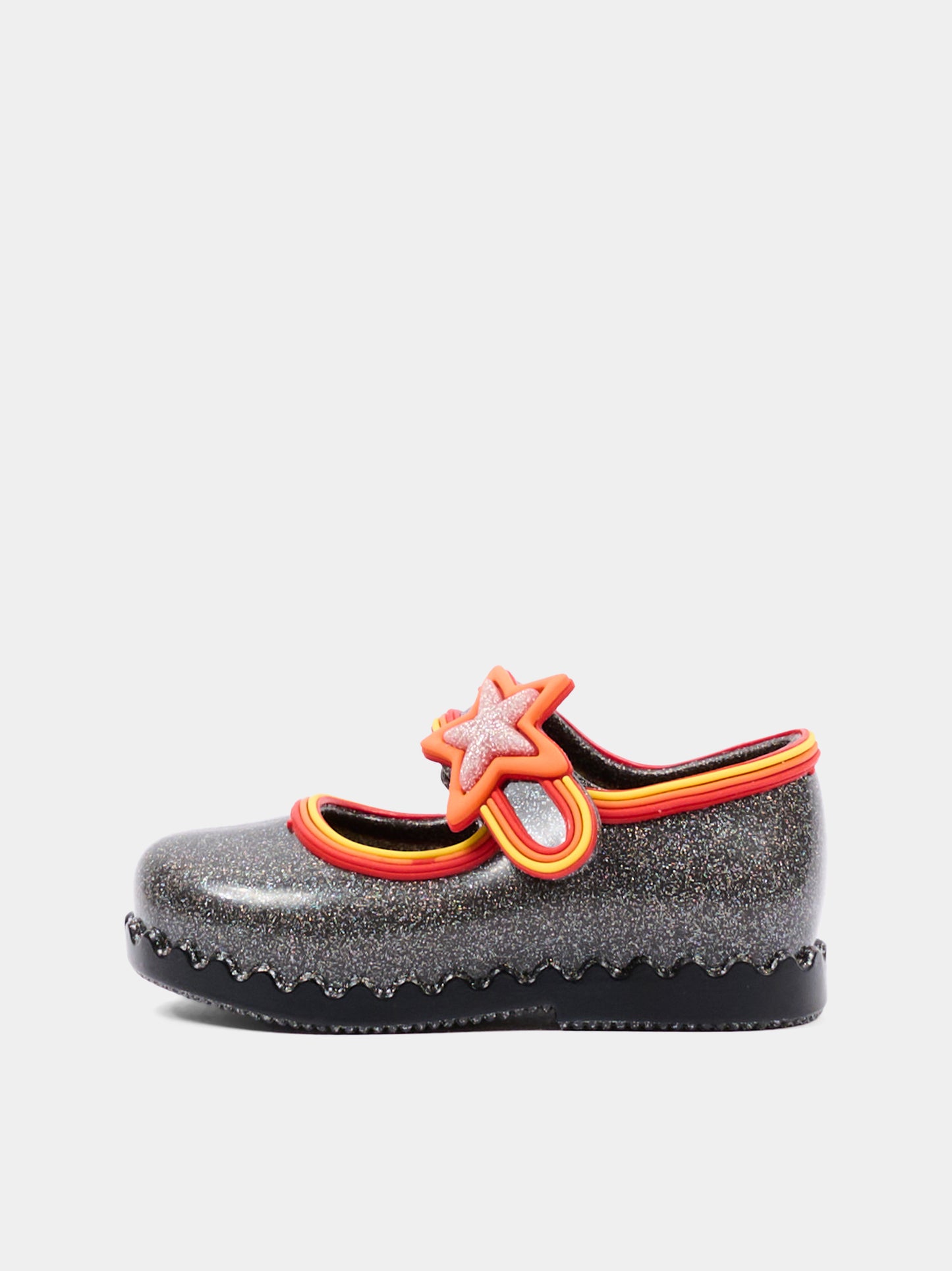 Ballerine nere per bambina con glitter,Mini Melissa,38055 BU855 06411