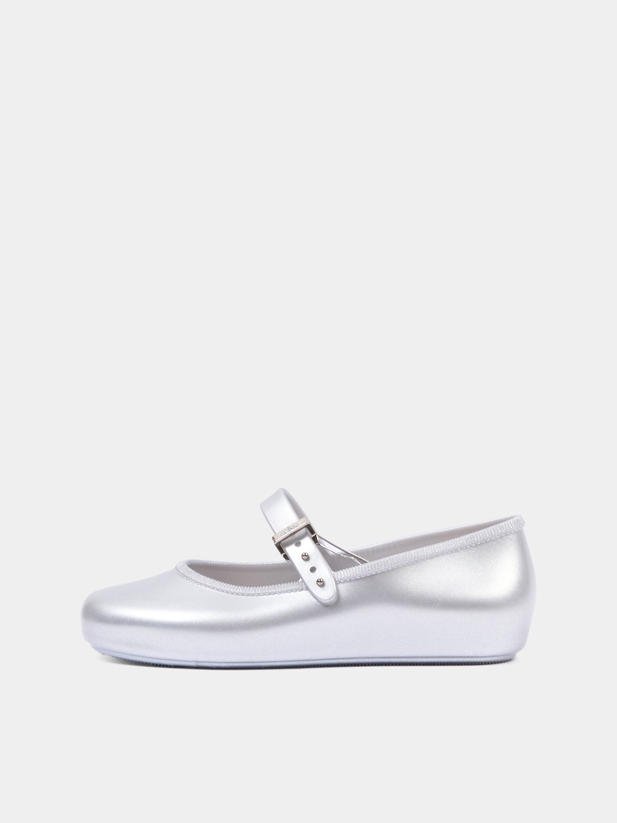 Ballerine argento per bambina con fibbia,Mini Melissa,36240 BW430 06411