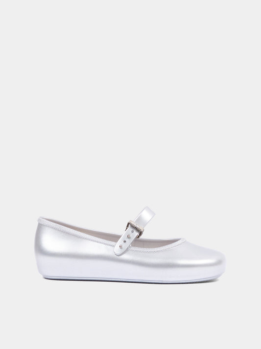 Ballerine argento per bambina Mary Jane,Mini Melissa,36244 BW425 34445