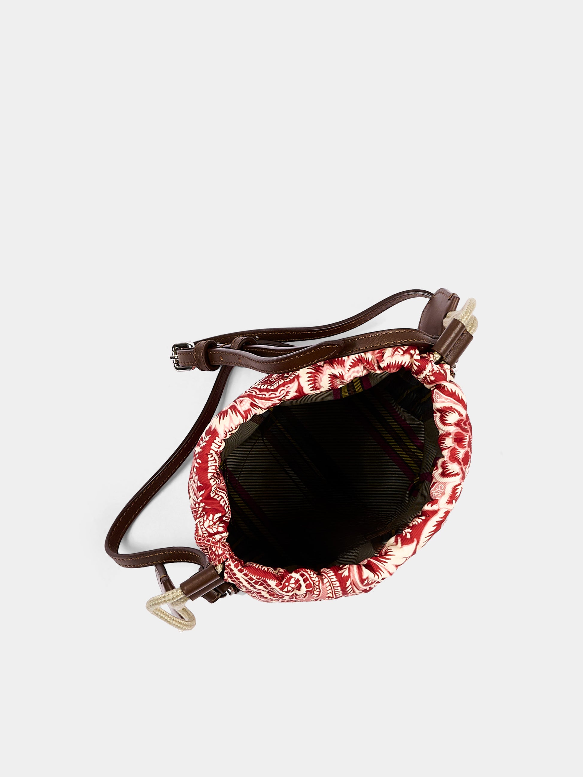 Borsa casual bordeaux per bambina con stampa paisley,Etro,GX0B08 N0369 416RS