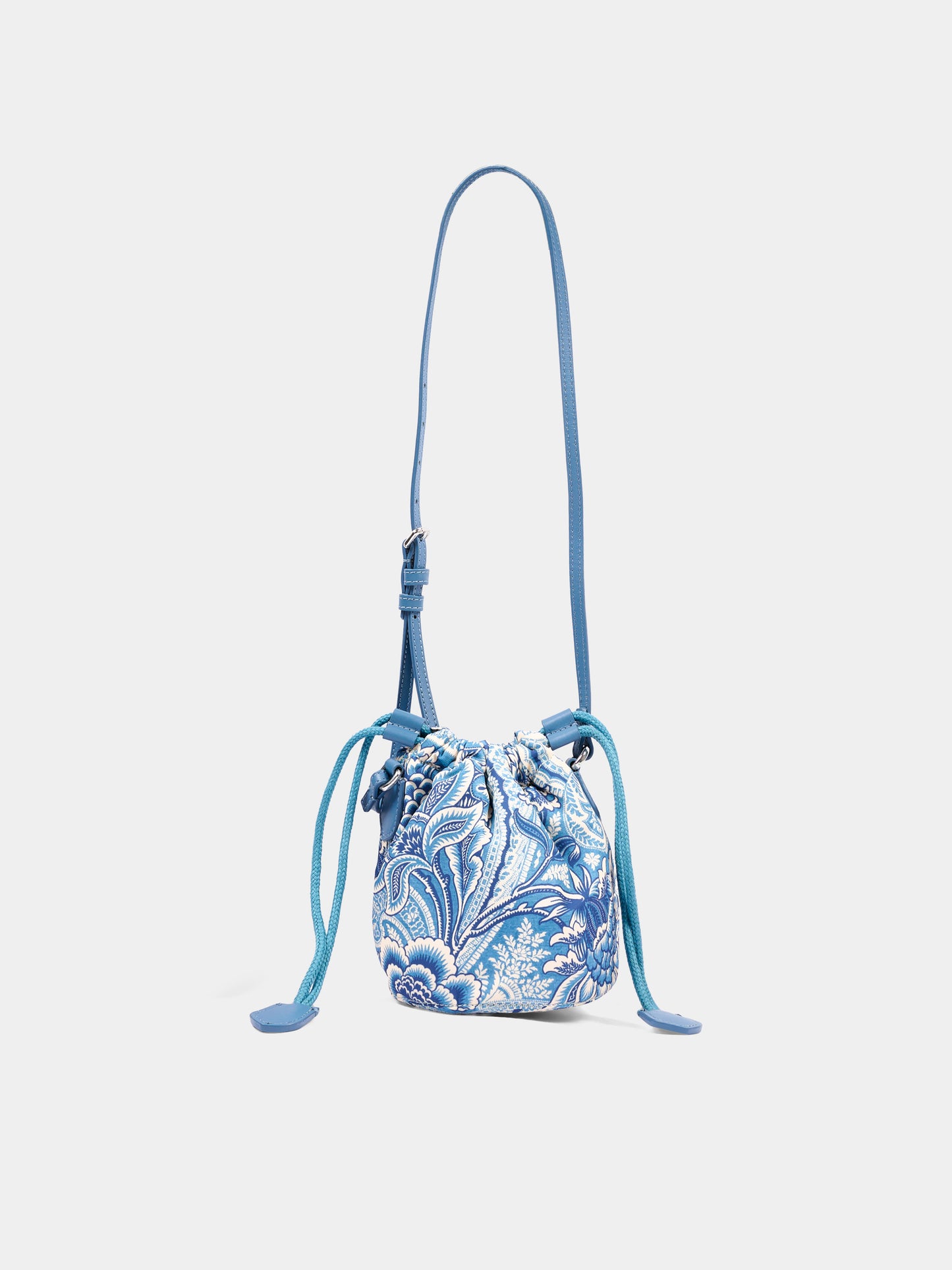 Borsa casual azzurra per bambina con stampa paisley,Etro,GX0B08 N0369 638BL
