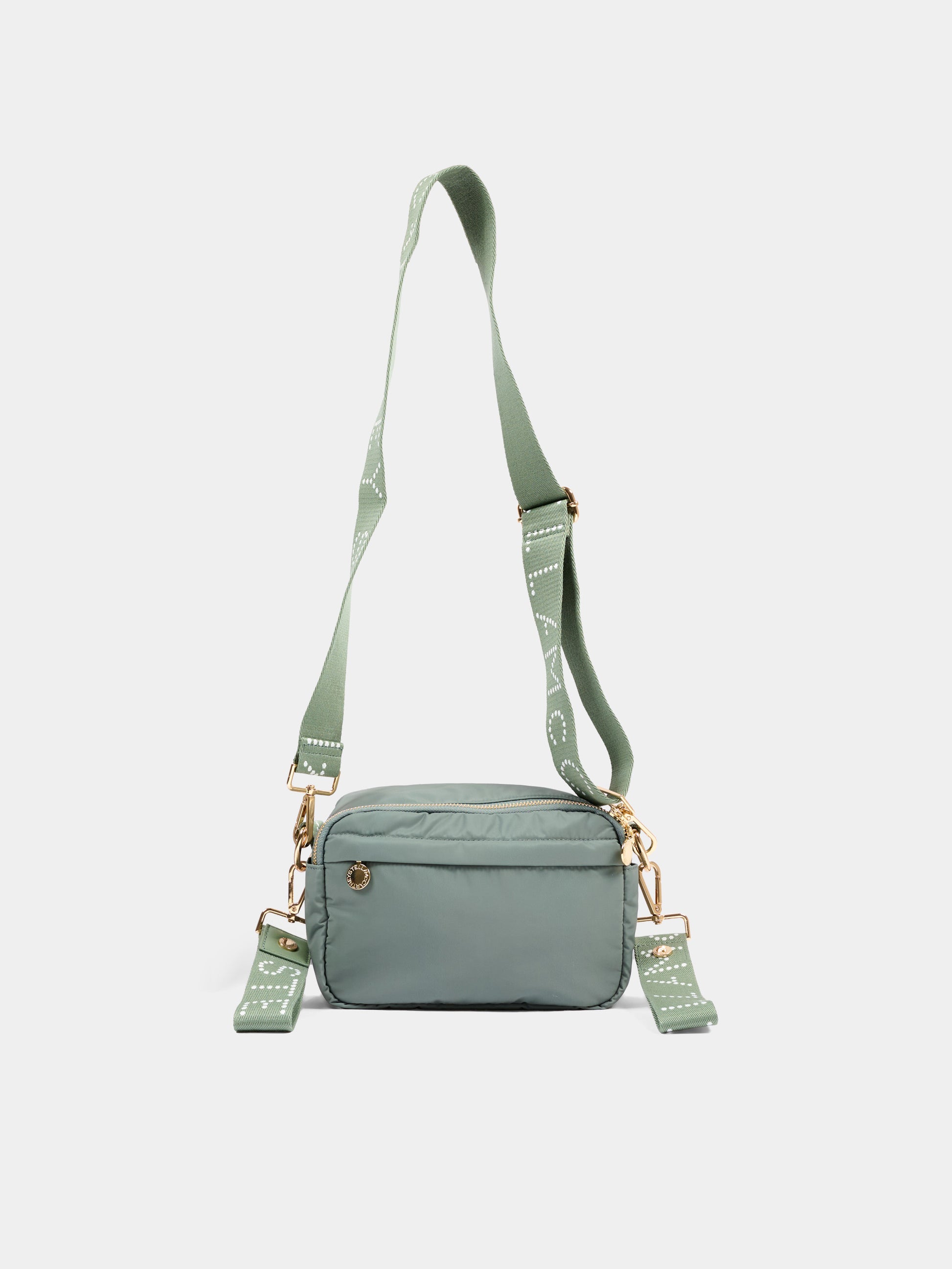 Borsa verde per bambina con logo,Stella Mccartney Kids,TX0558 Z0537 760