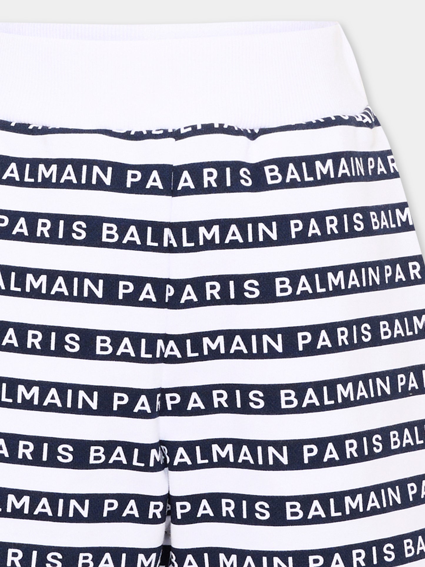 Shorts sportivi blu per bambini con logo,Balmain Kids,BU6P99 Z1909 100BL