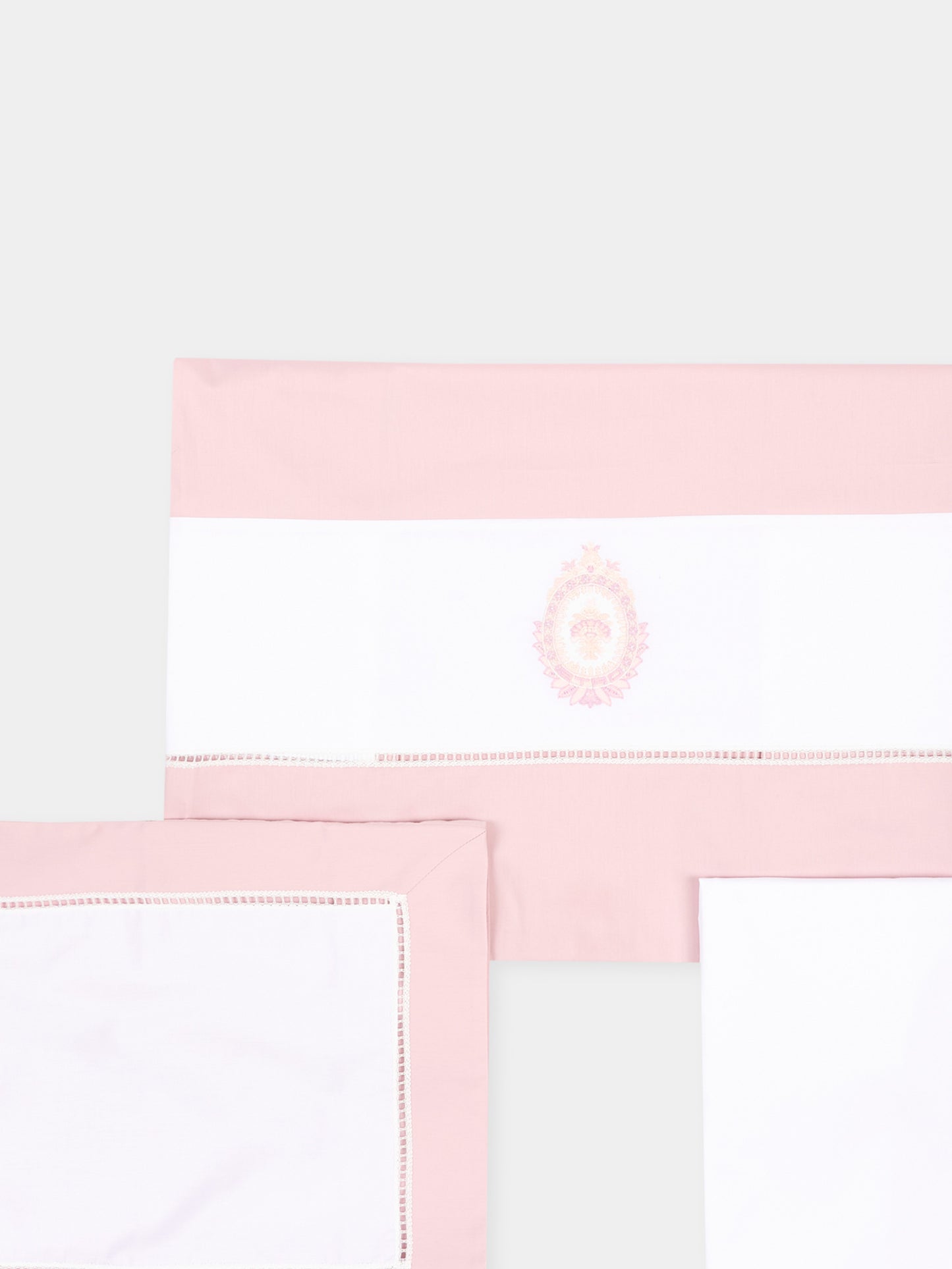 Lenzuola rosa per neonata con ricamo,Etro,GU0550 P0426 505