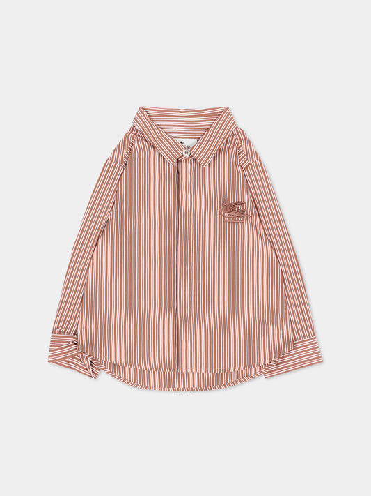 Camicia marrone per neonato con Pegaso,Etro,GV5510 P0448 428