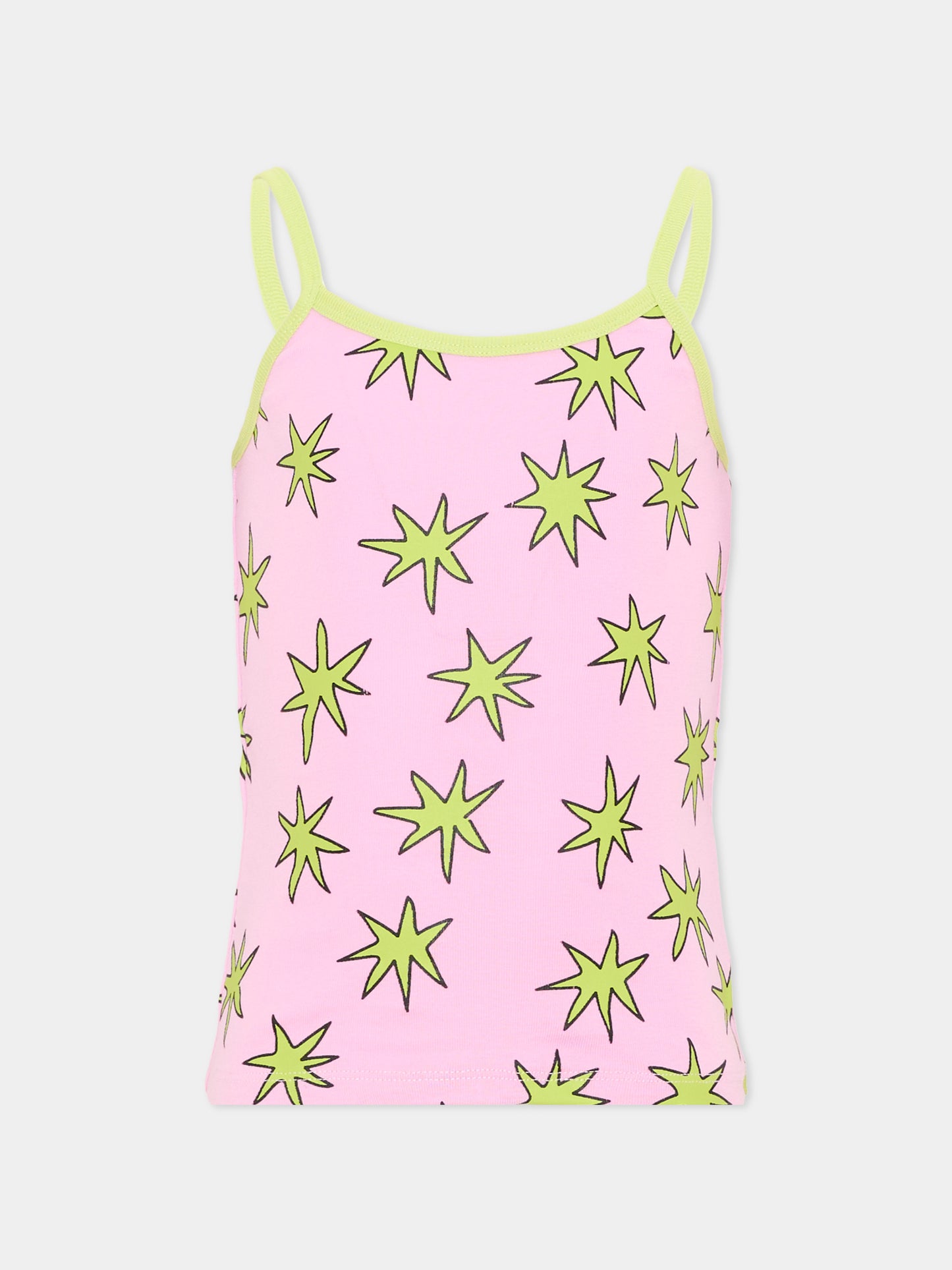 Canotta multicolor per bambina con stelle,Stella Mccartney Kids,TV0A59 Z2313 999MC