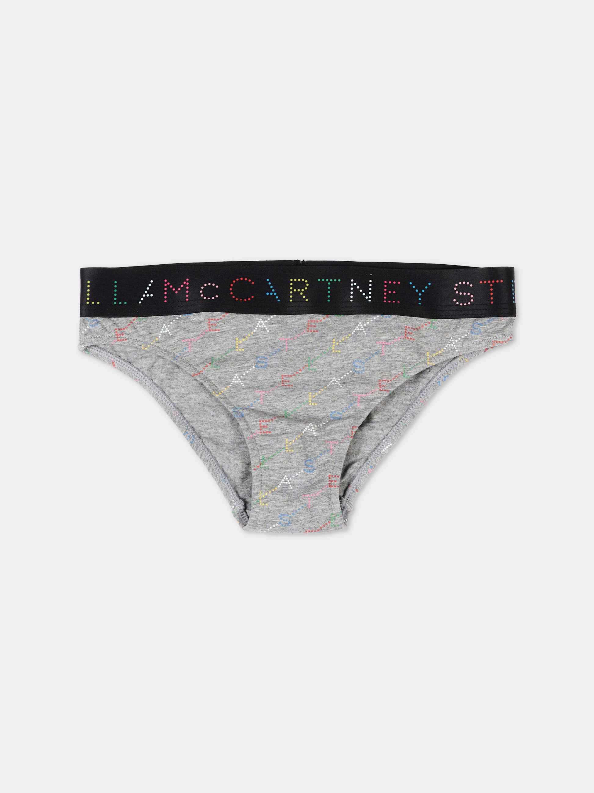 Slip multicolor per bambina con logo,Stella Mccartney Kids,TV0A79 Z2314 999MC