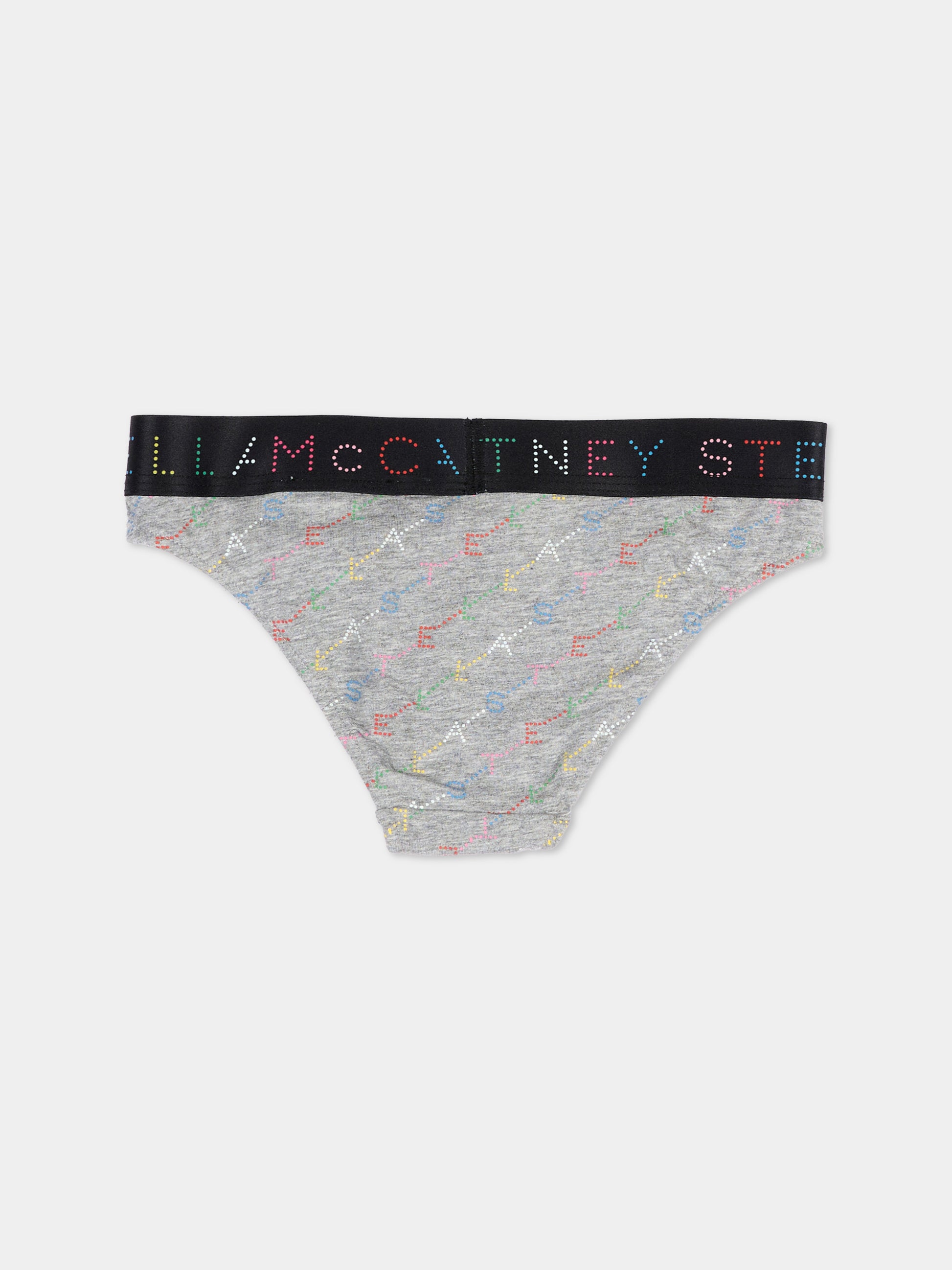 Slip multicolor per bambina con logo,Stella Mccartney Kids,TV0A79 Z2314 999MC