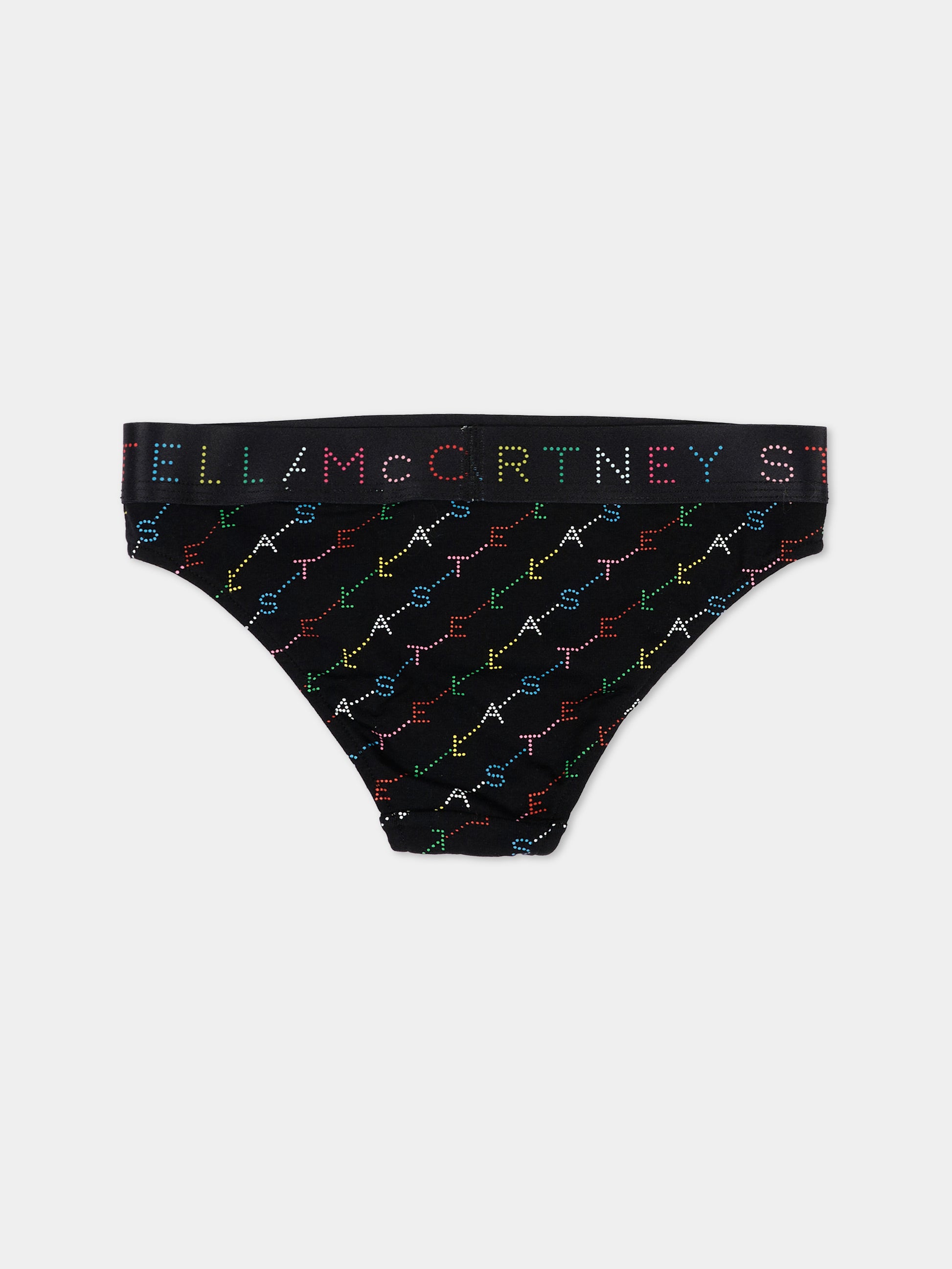 Slip multicolor per bambina con logo,Stella Mccartney Kids,TV0A79 Z2314 999MC
