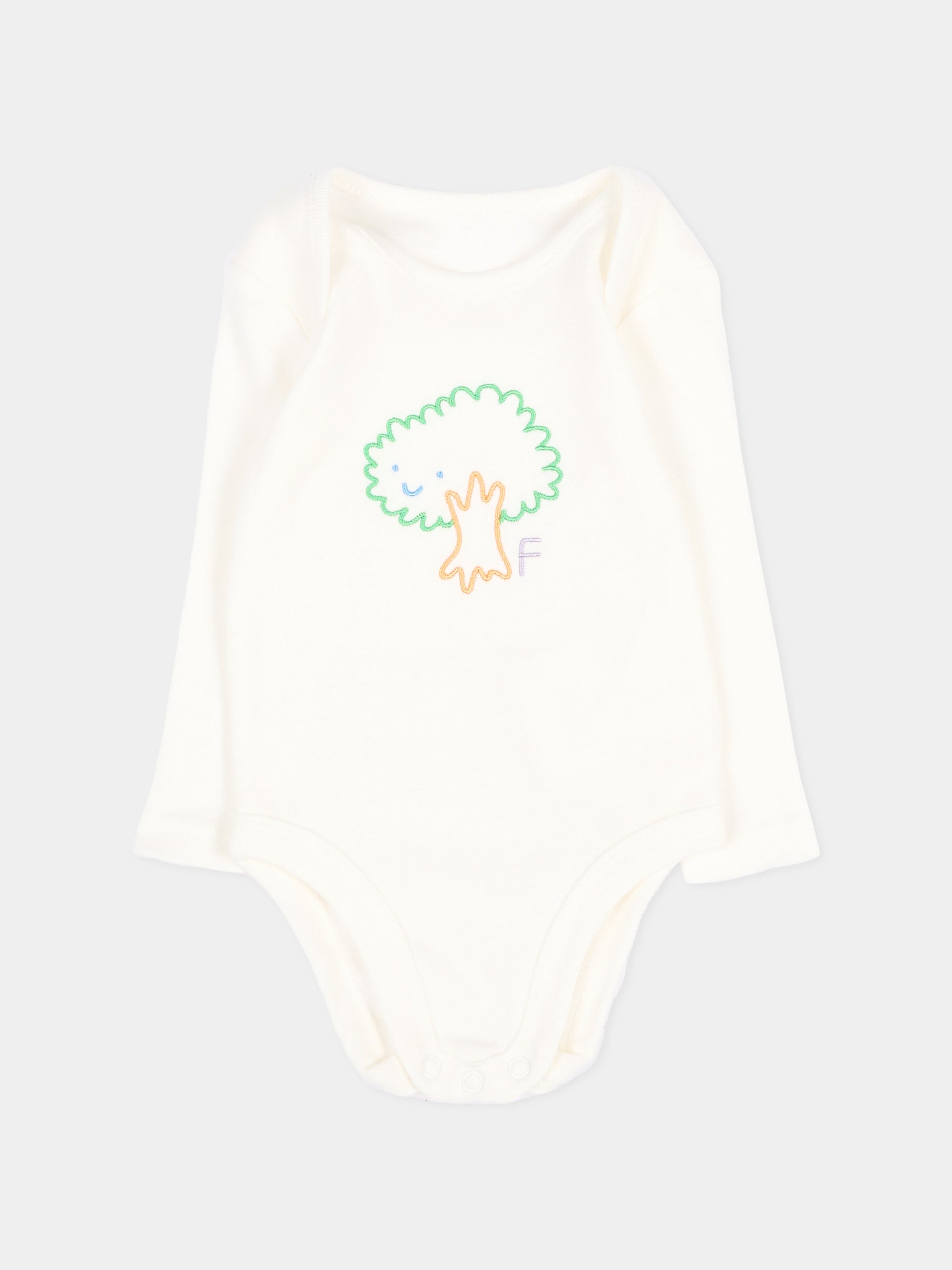 Set body avorio per neonato con ricami,Stella Mccartney Kids,TVB620 Z0669 101