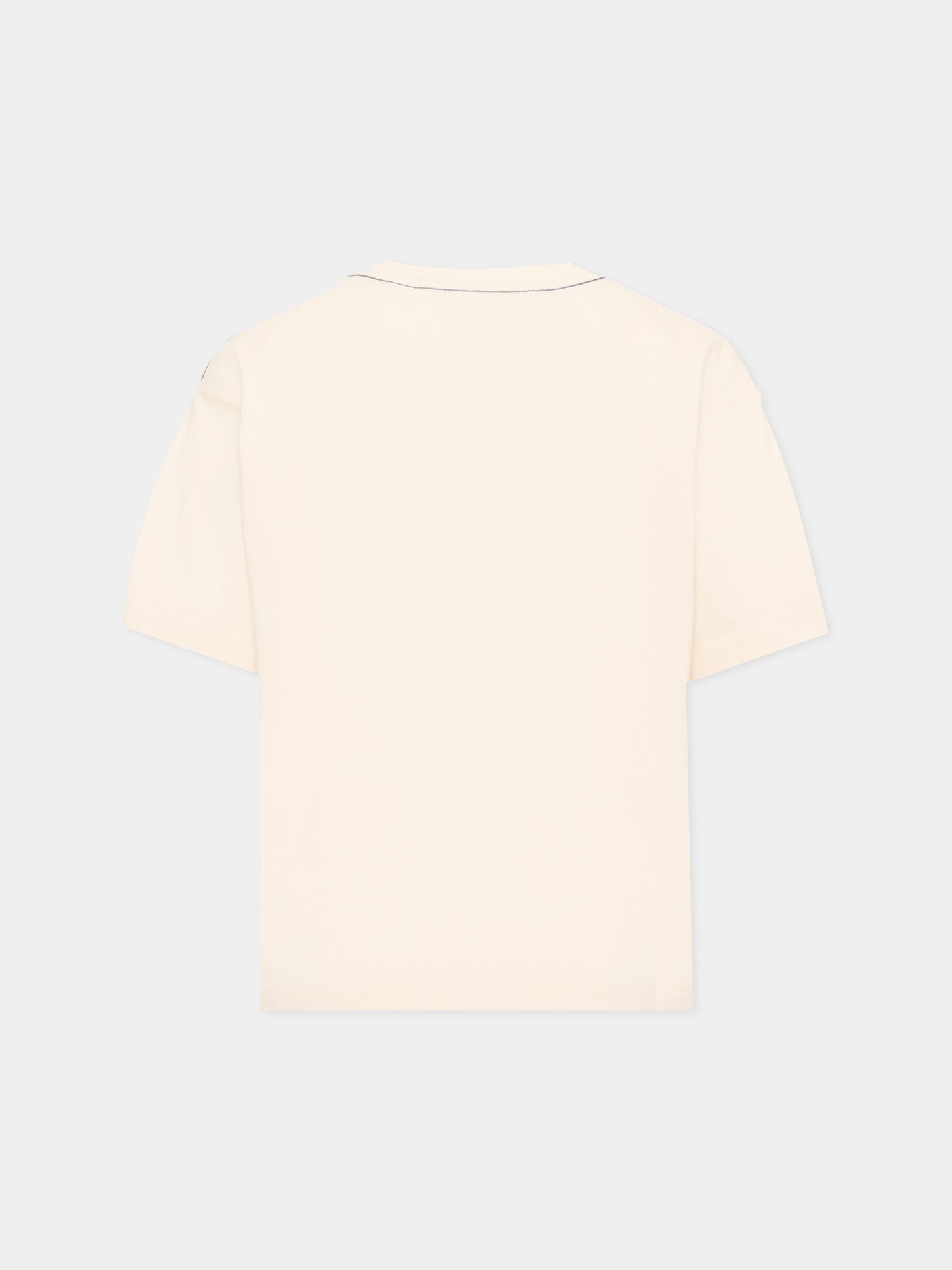 T-shirt avorio per bambino con stampa,Timberland,T60795 127