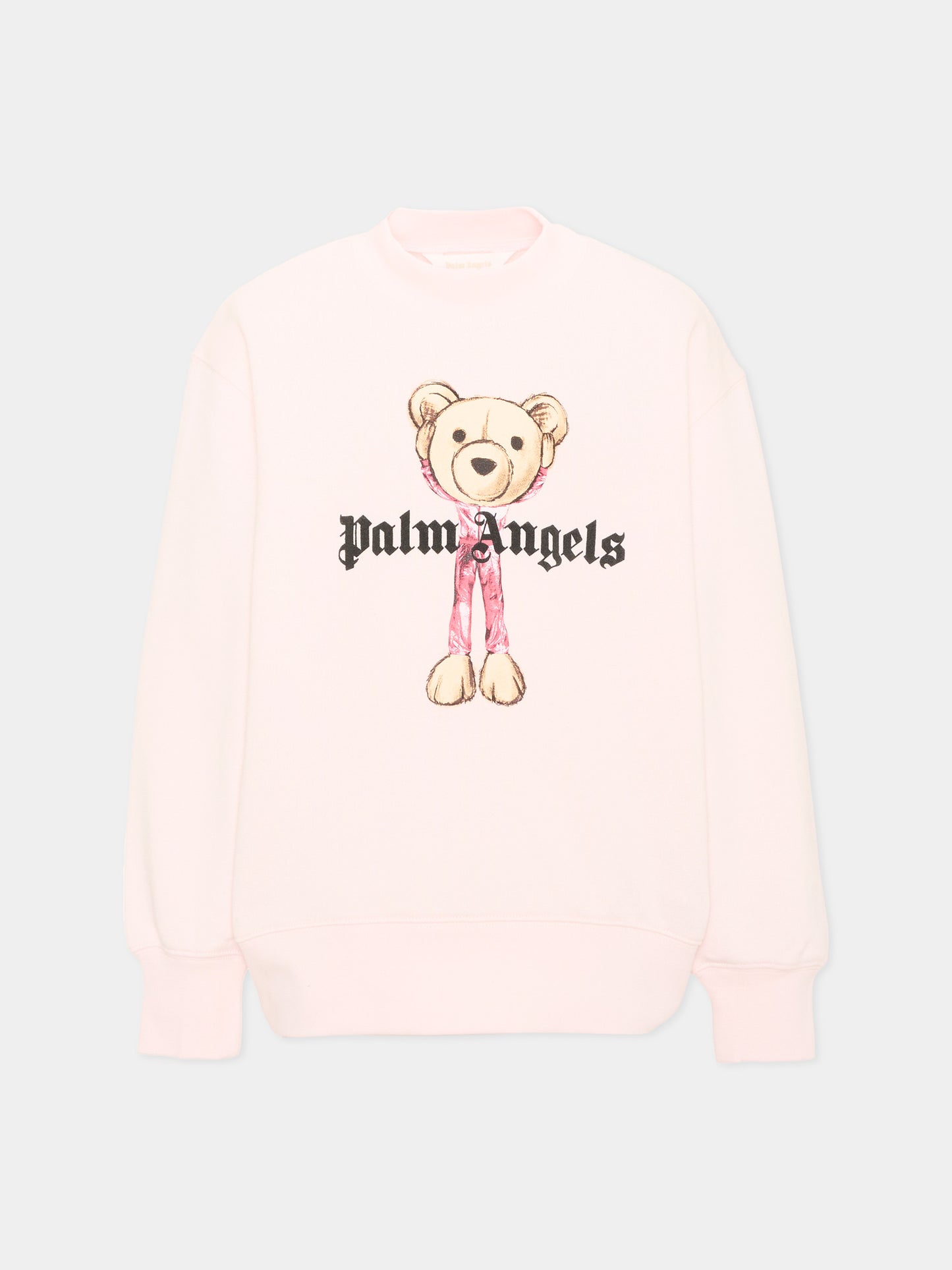 Felpa rosa per bambina con teddy bear,Palm Angels,PGBA013S26FLE00A 042